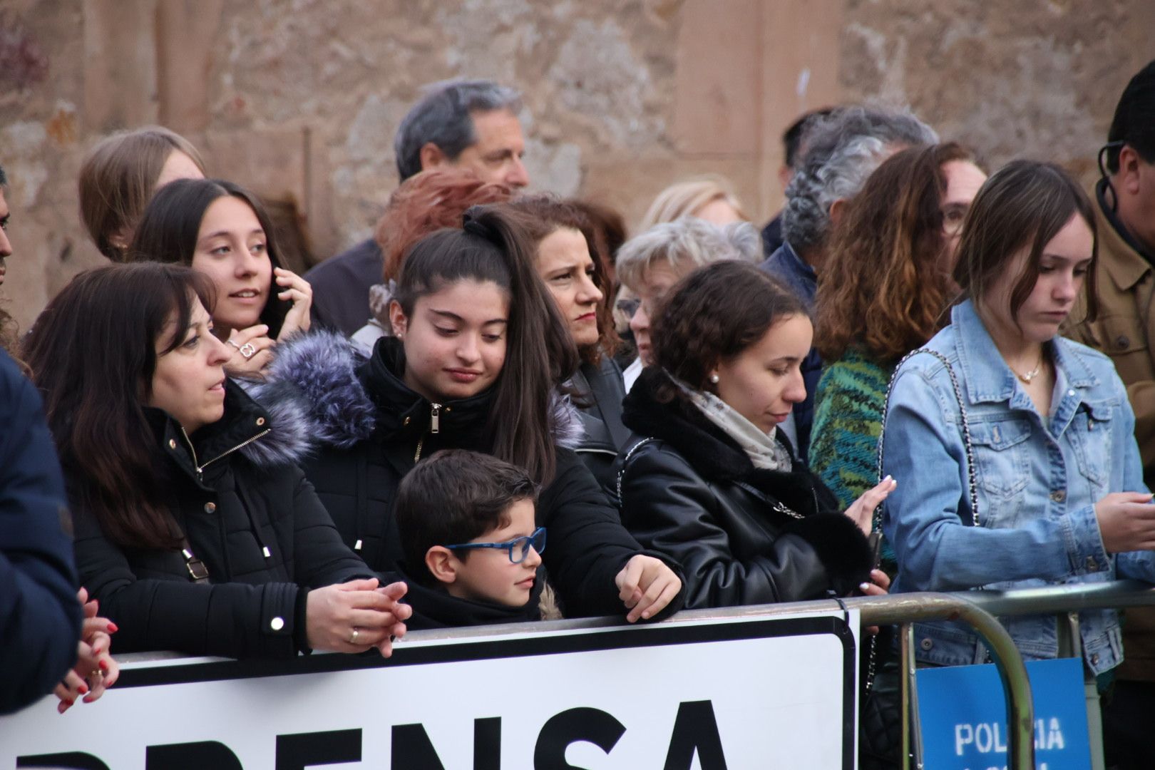 Ambiente en la Procesión del Vía Matris de la Cofradía de la Vera Cruz