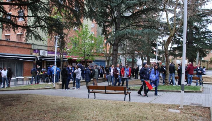 Aficionados de Unionistas Deportivo en Salamanca. Foto Andrea M.