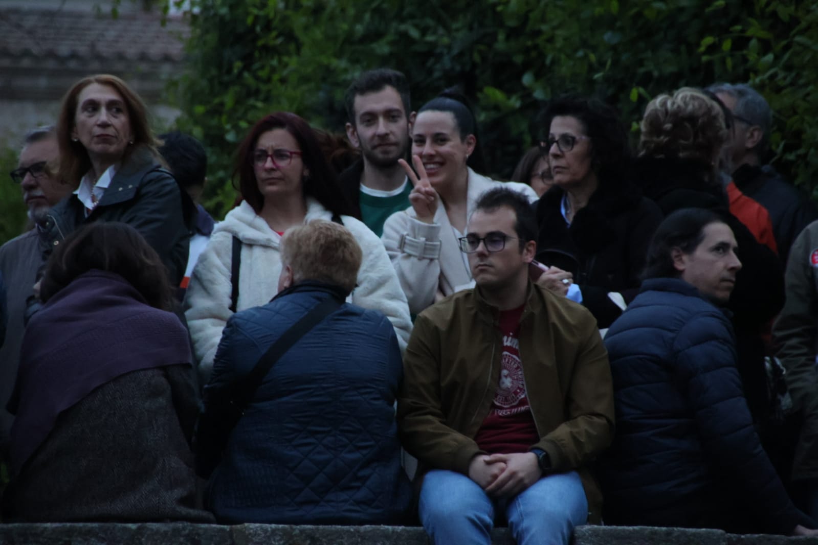 Ambiente en la procesión del Cristo de los Doctrinos y la Virgen de la Amargura de la Cofradía de la Vera Cruz