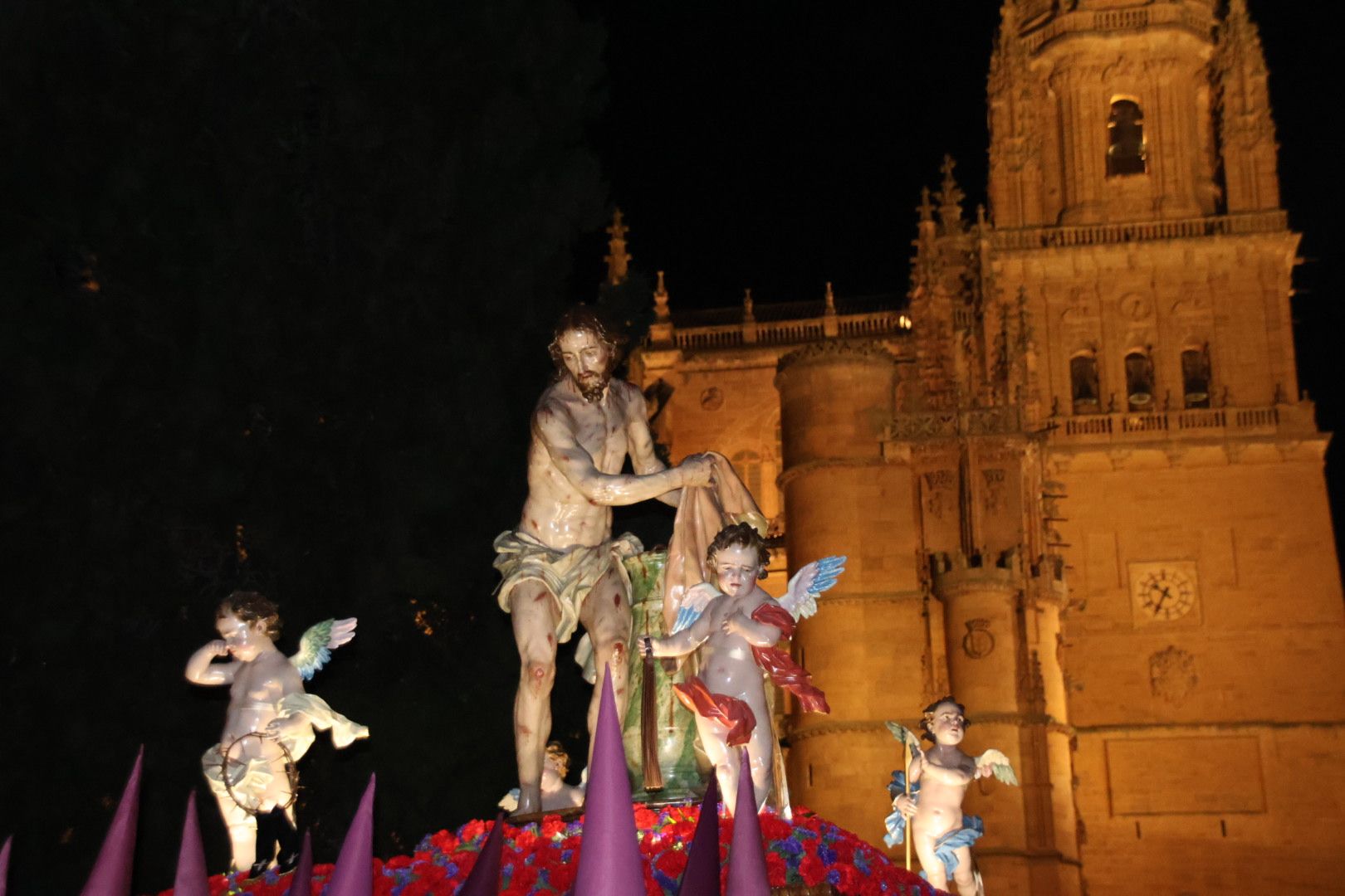 Procesión de la Hermandad de Jesús Flagelado y Nuestra Señora de las Lágrimas 2023. Foto de archivo Andrea M. 