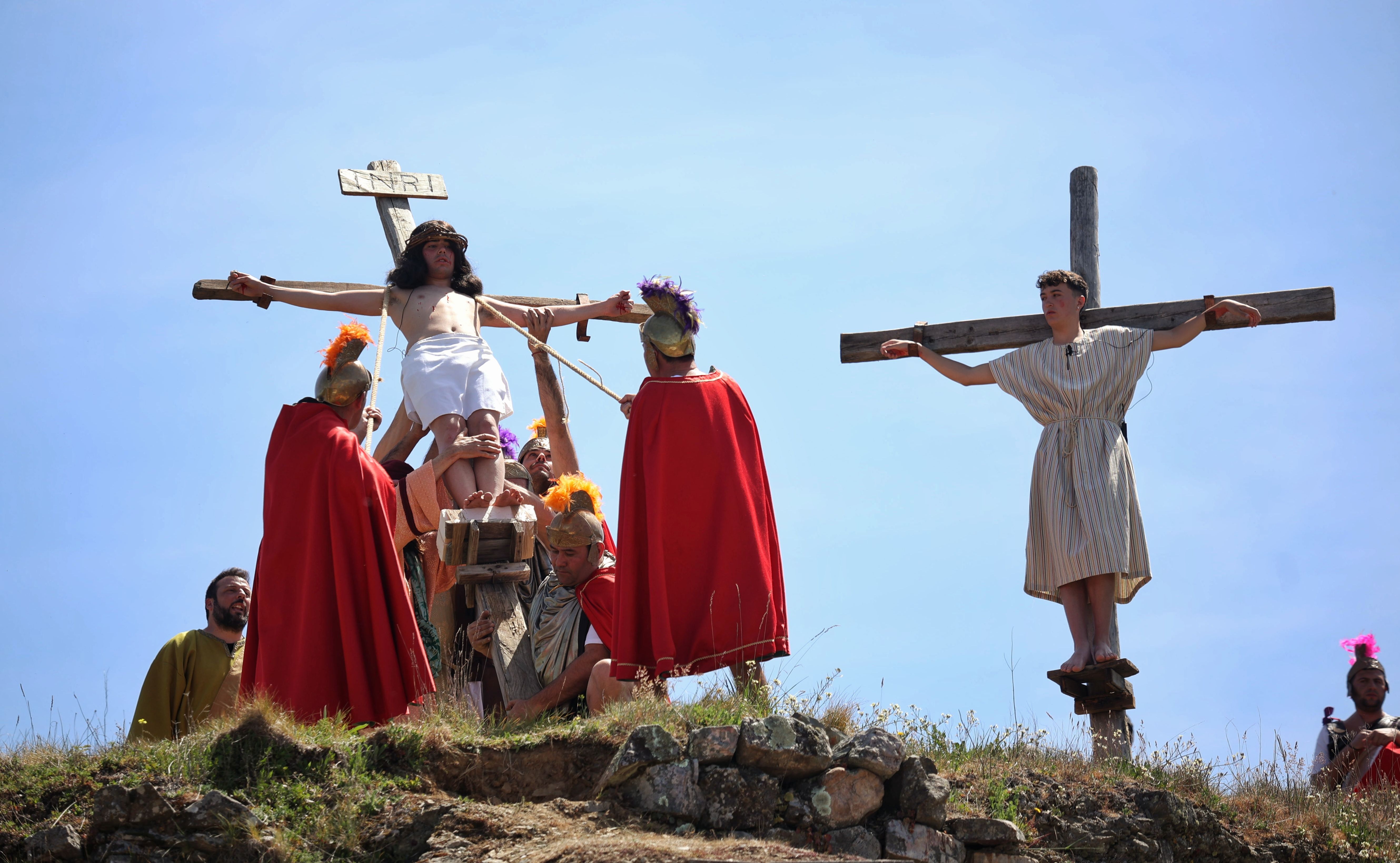 La ‘Pasión viviente’ vuelve a protagonizar el Viernes Santo en Serradilla del Arroyo | Foto ICAL