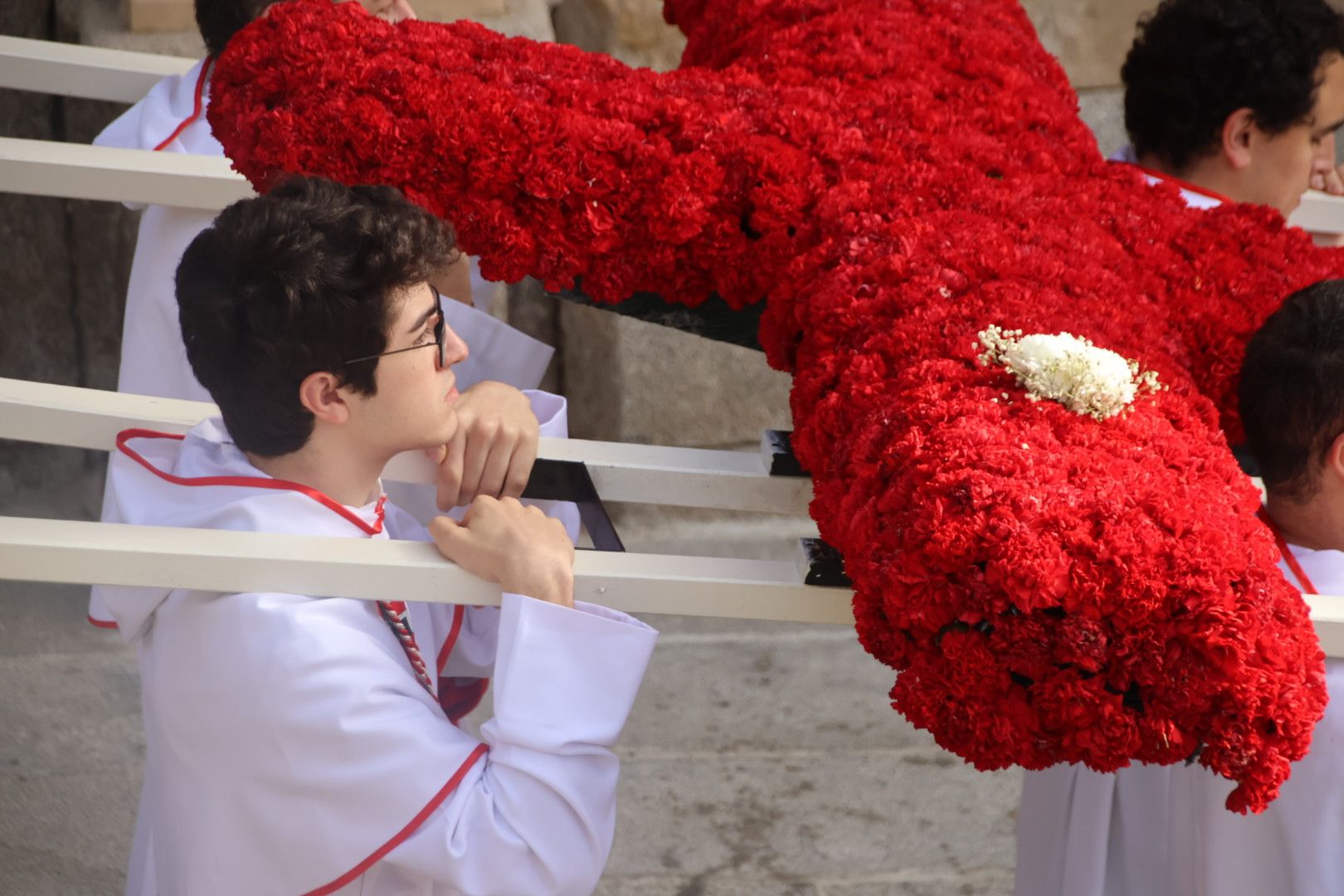 Procesión de Nuestra Señora de la Alegría de la Cofradía de la Vera Cruz