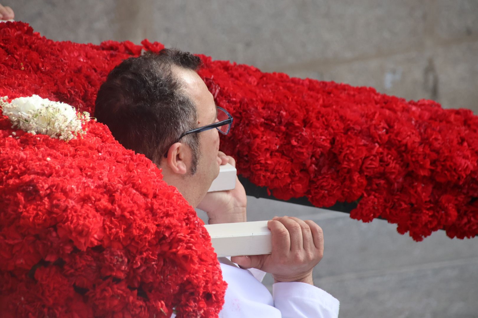 Procesión de Nuestra Señora de la Alegría de la Cofradía de la Vera Cruz