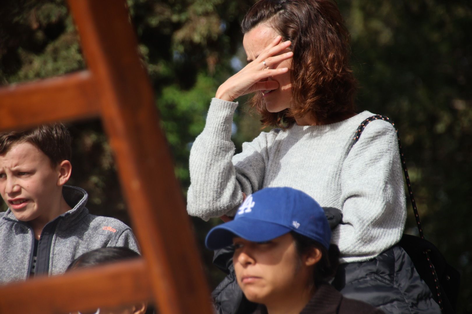 Ambiente en la Procesión de Nuestra Señora de la Alegría y en la Procesión de Jesús Resucitado de la Cofradía de la Vera Cruz