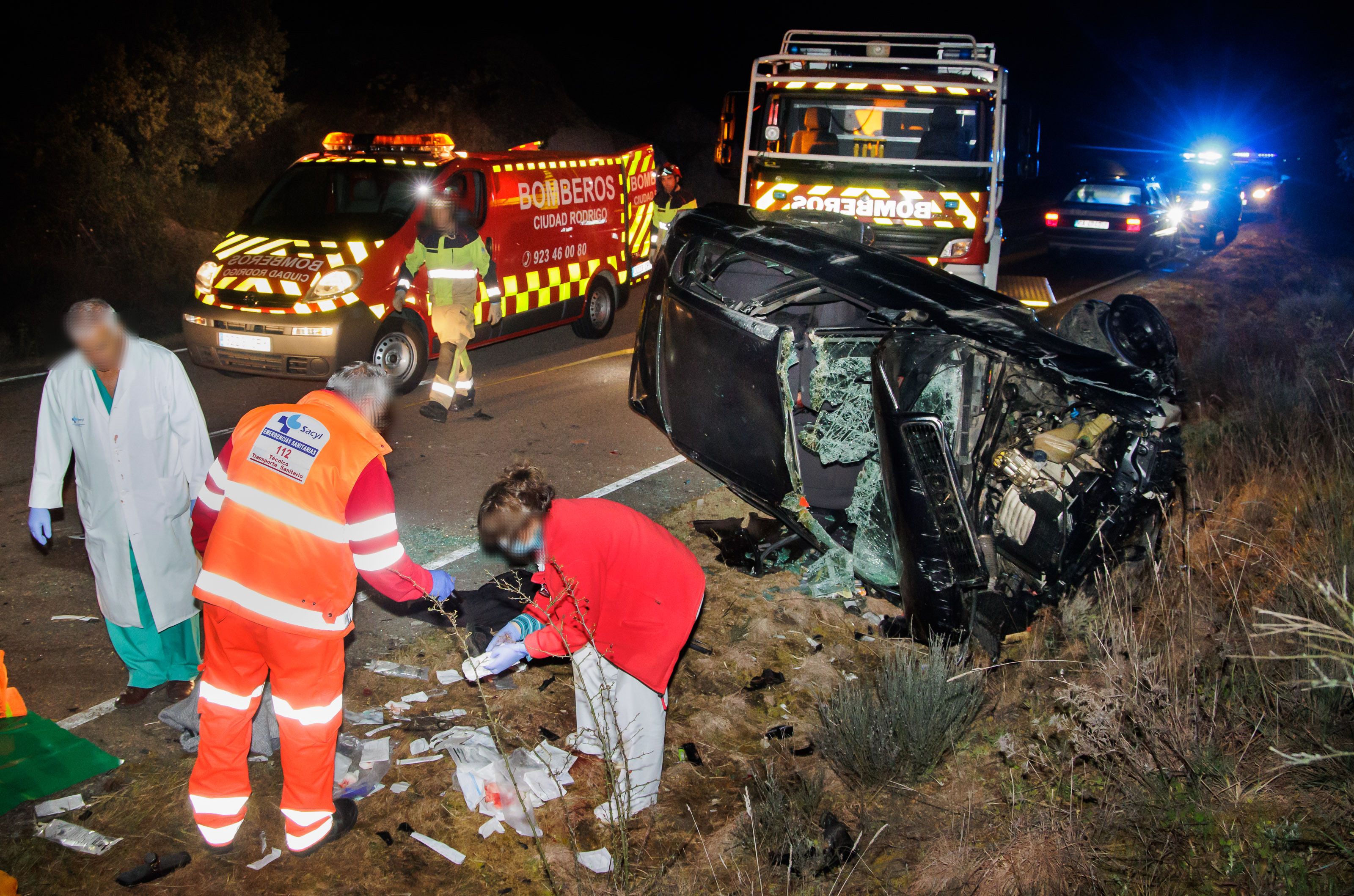 Accidente en San Felices de los Gallegos | Foto ICAL