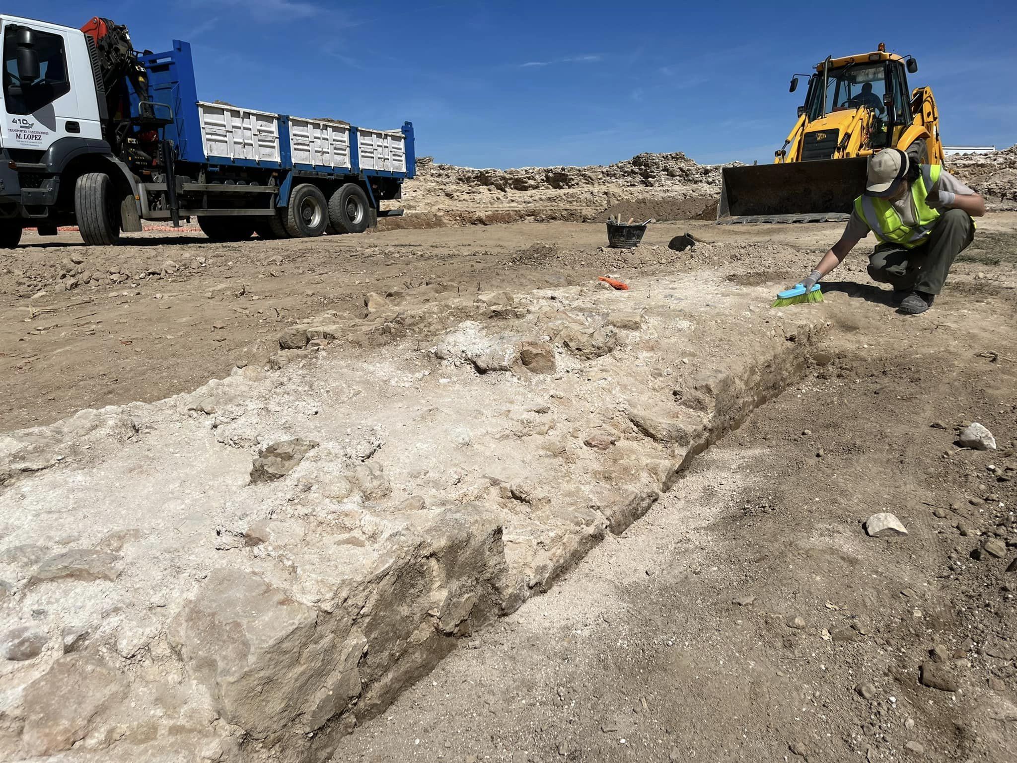 Trabajos de arqueología. Facebook Ayuntamiento de Matilla de los Caños del Río