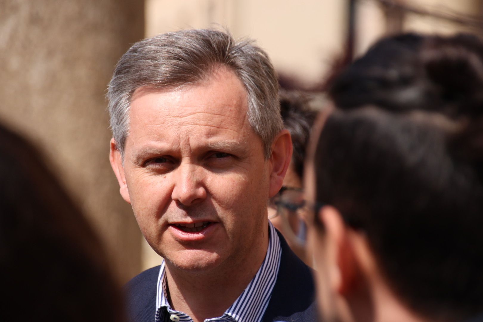 José Manuel Miñones, mantiene un encuentro con el candidato socialista a la Alcaldía de la ciudad de Salamanca y representantes del PSOE salmantino4944