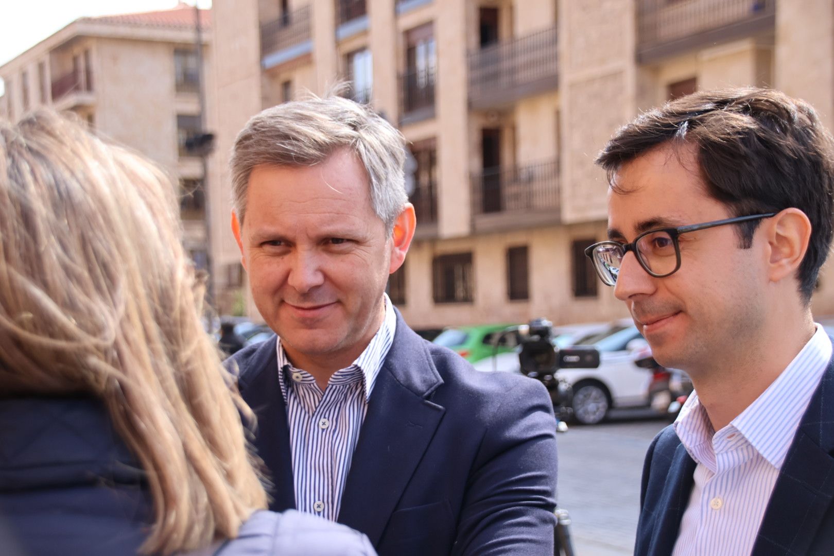 José Manuel Miñones, mantiene un encuentro con el candidato socialista a la Alcaldía de la ciudad de Salamanca y representantes del PSOE salmantino