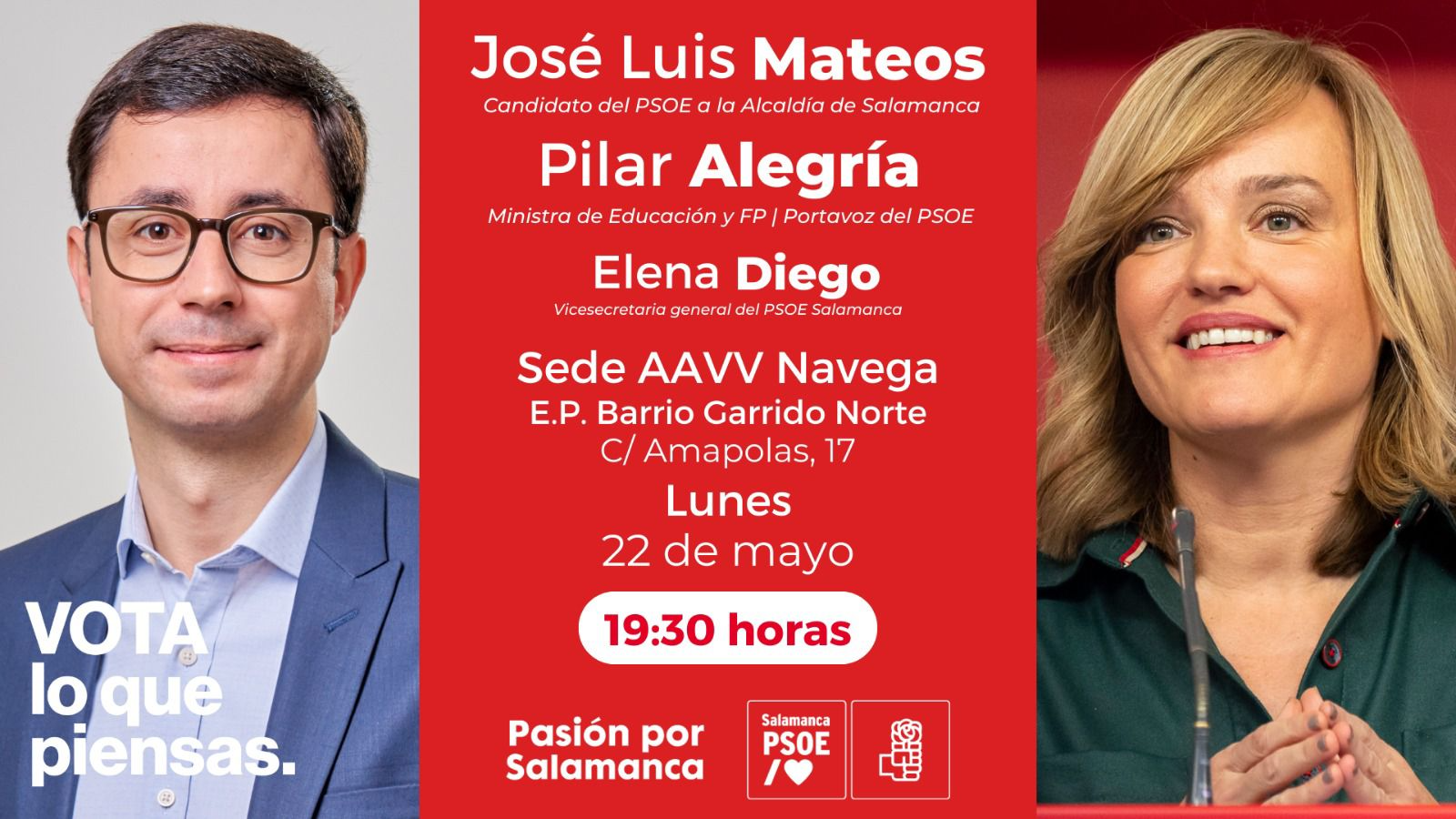 Acto público Pilar Alegría. Foto PSOE