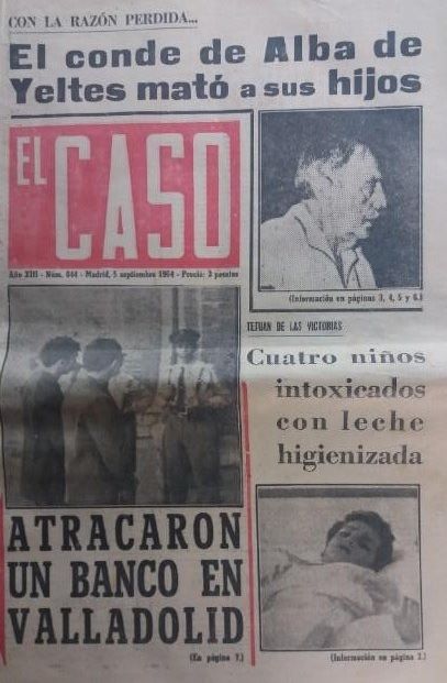 Portada el Caso. El conde de Alba de Yeltes mató a sus hijos