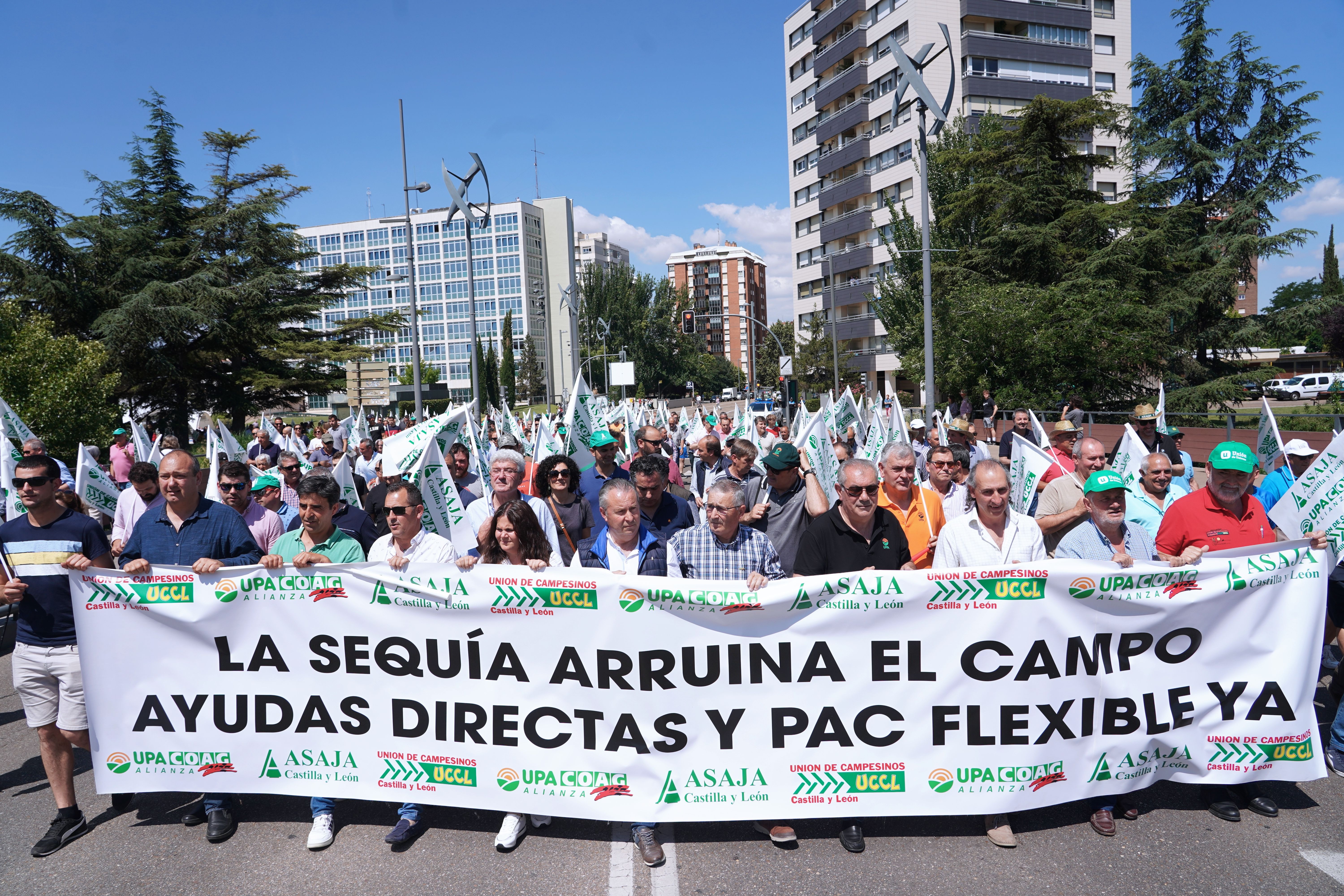 Manifestación del campo para exigir ayudas frente a la sequía 