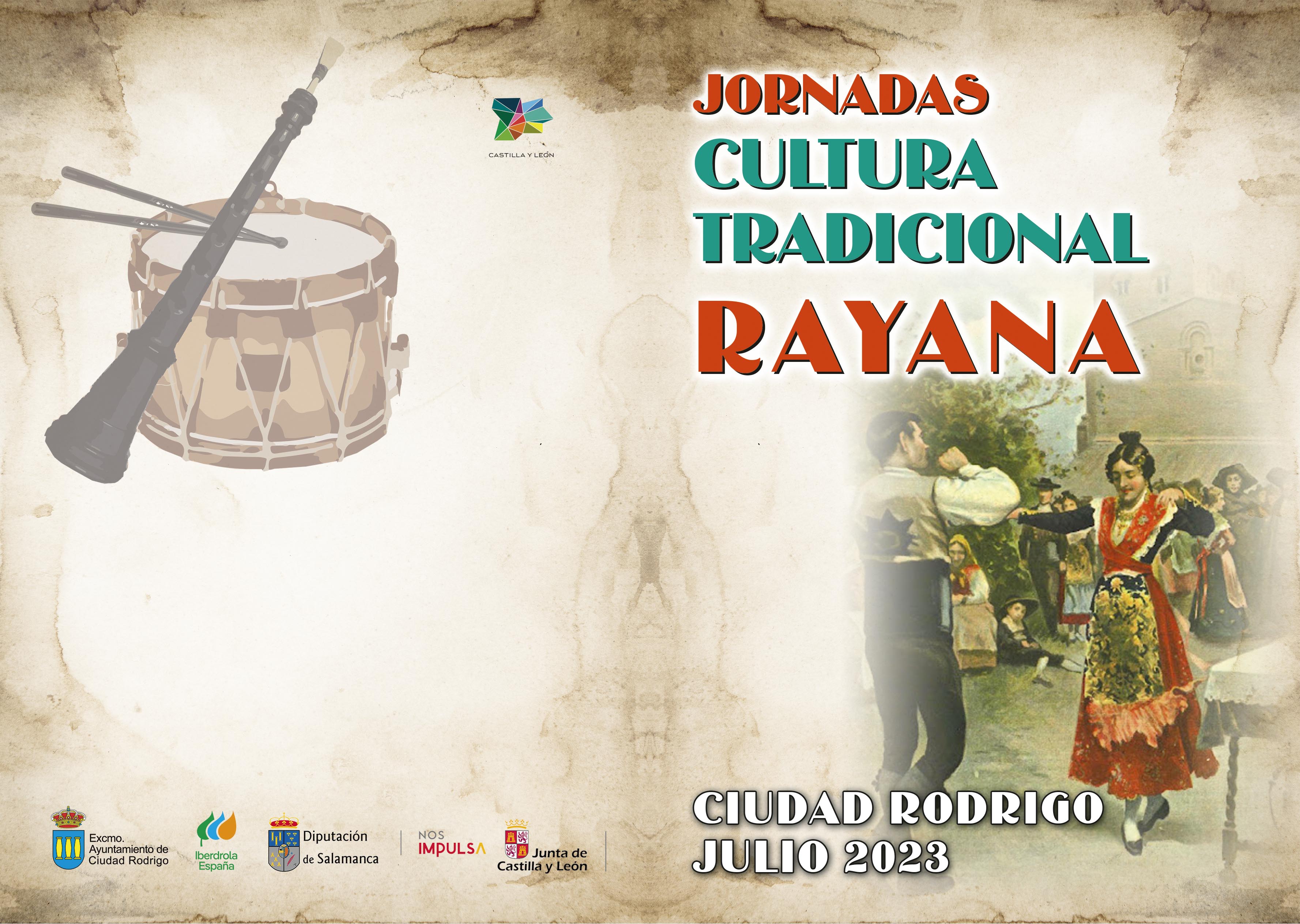 Diptico Jornadas de Cultura Tradicional Rayana front