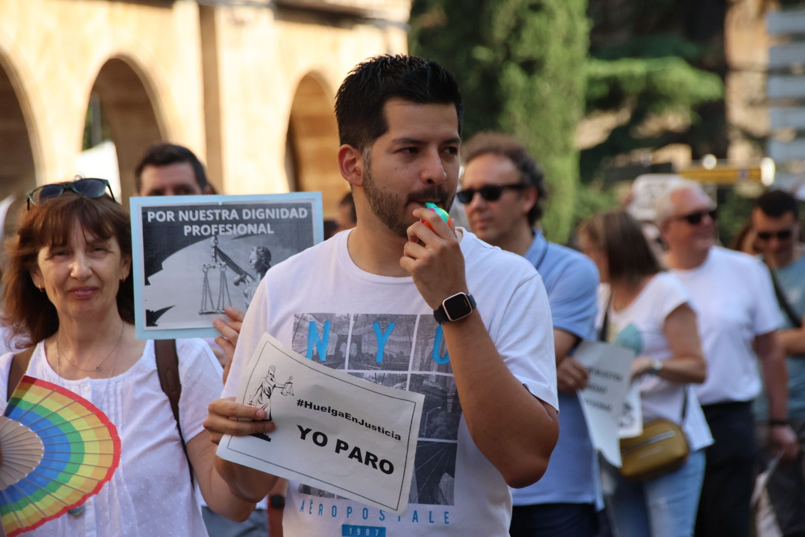 Manifestación de funcionarios de la Administración de Justicia