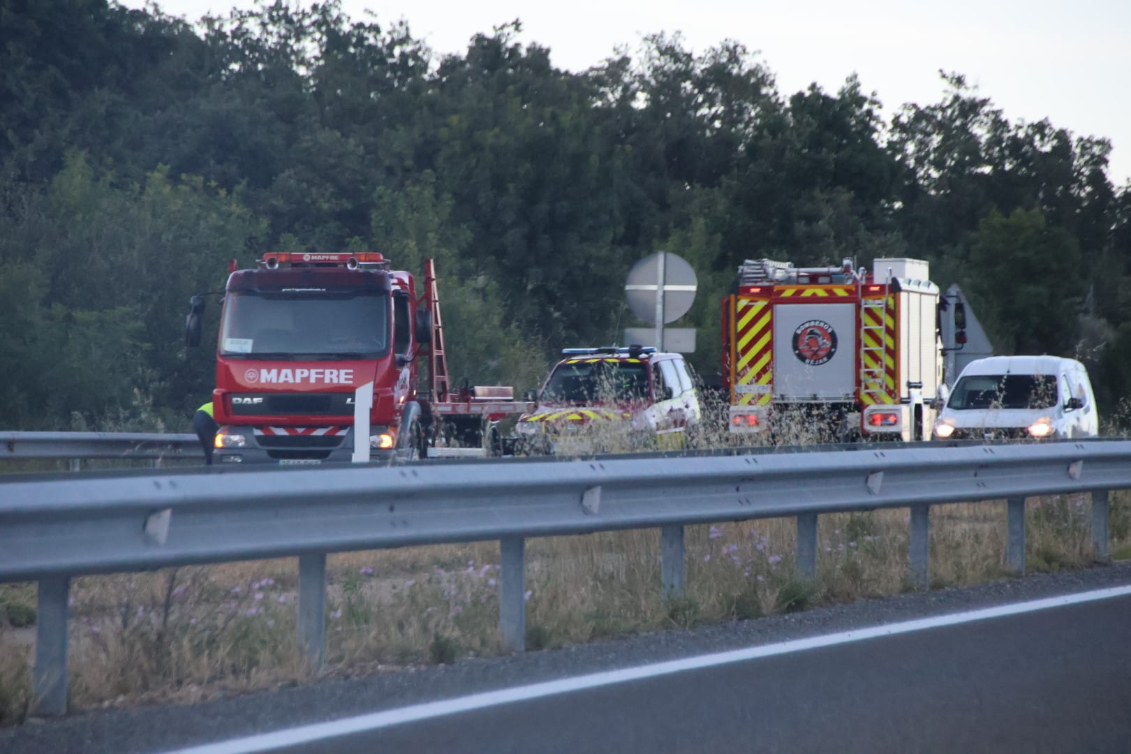 Un accidente en la A-66 a la altura de Vallejera en una foto de archivo | Foto: s24h