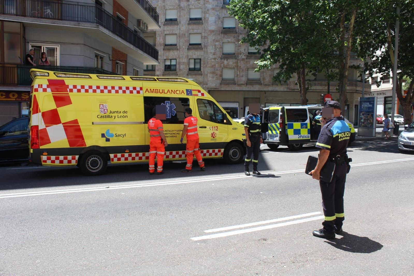 Herido un varón atropellado por una motocicleta en la avenida de Portugal