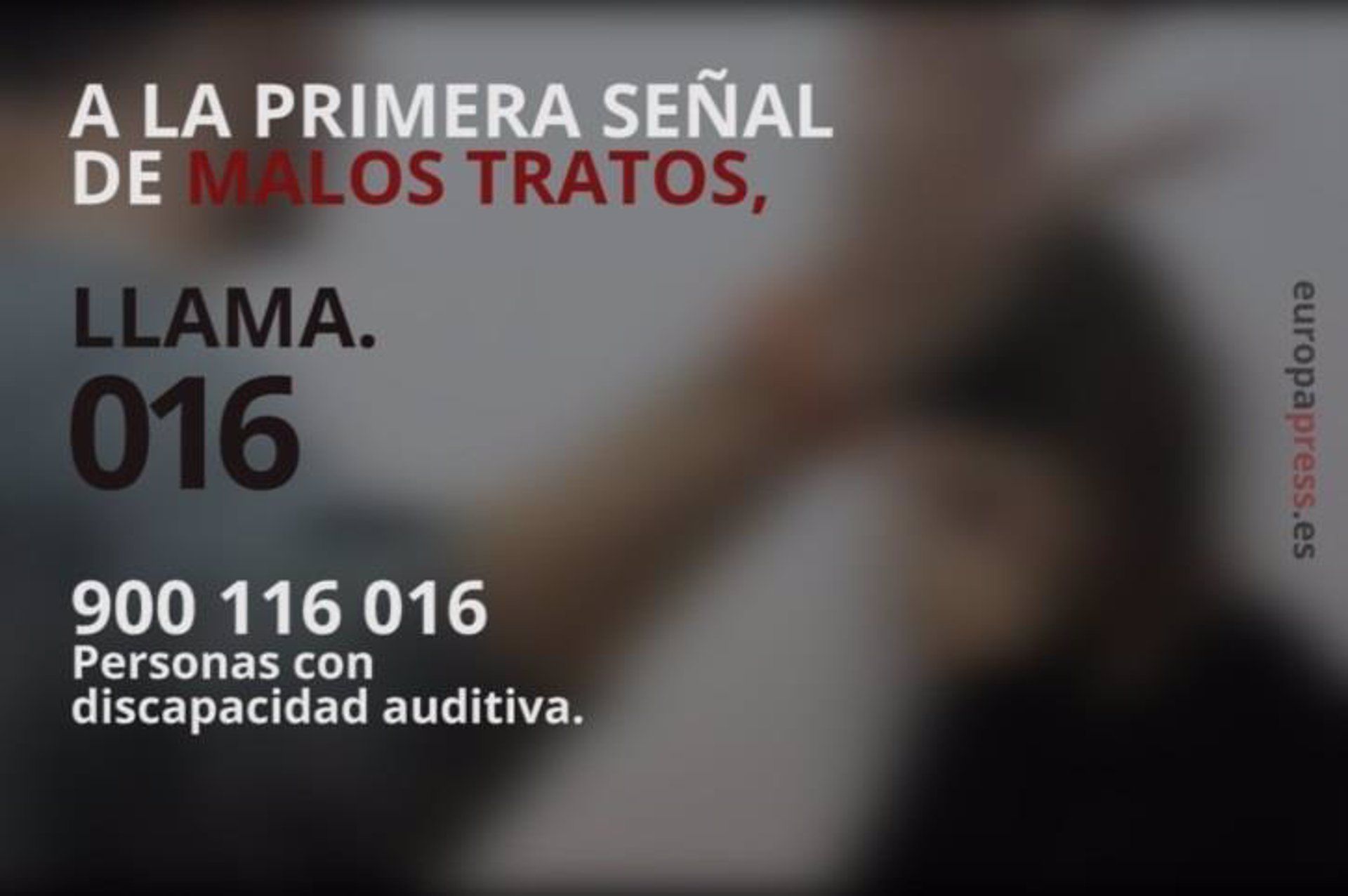 Teléfono para denunciar casos de violencia de género y sexual. Foto EP