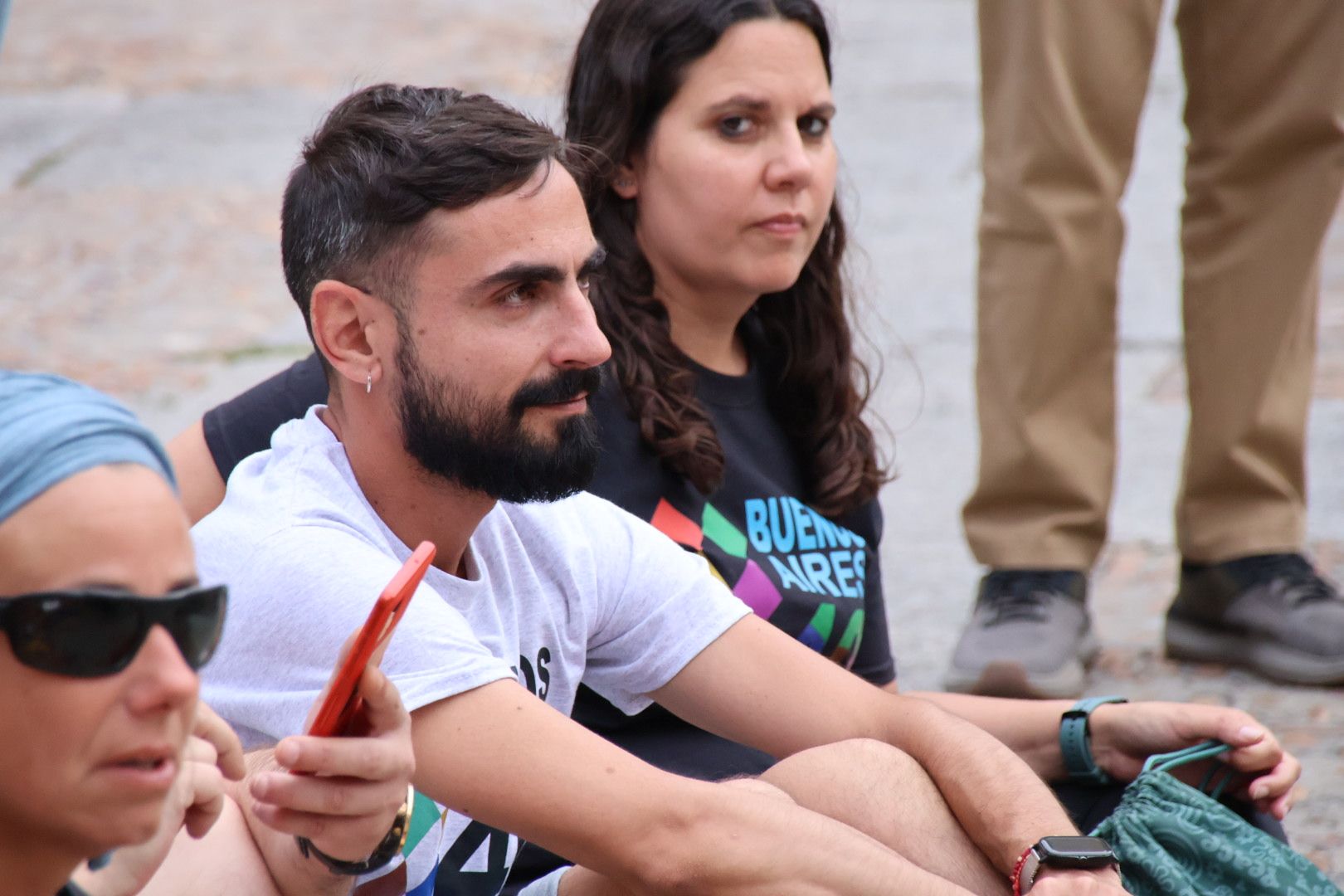 Marcha de apoyo desde el Barrio de Buenos Aires