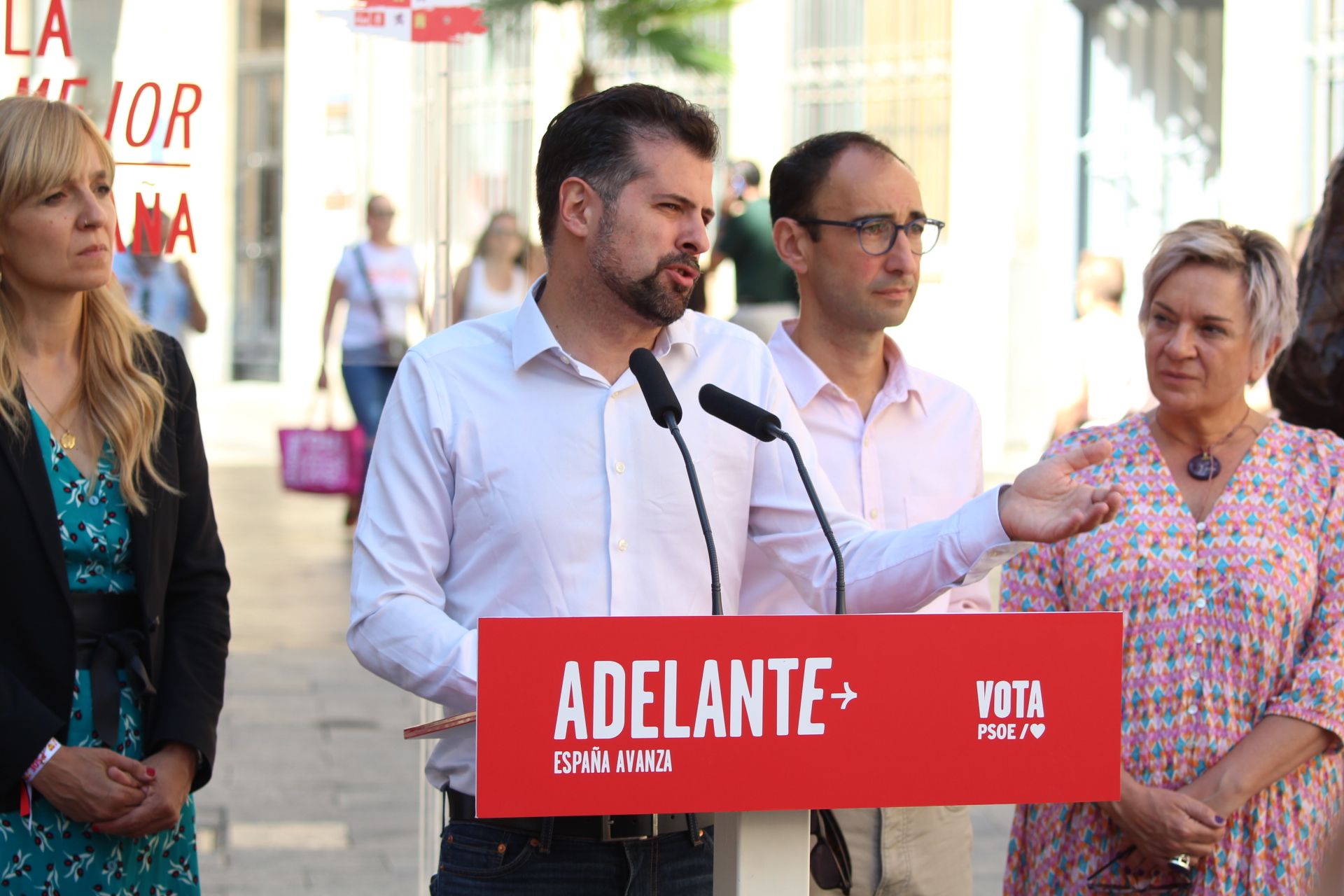 Rueda de prensa PSOE con David Serrada y Luis Tudanca