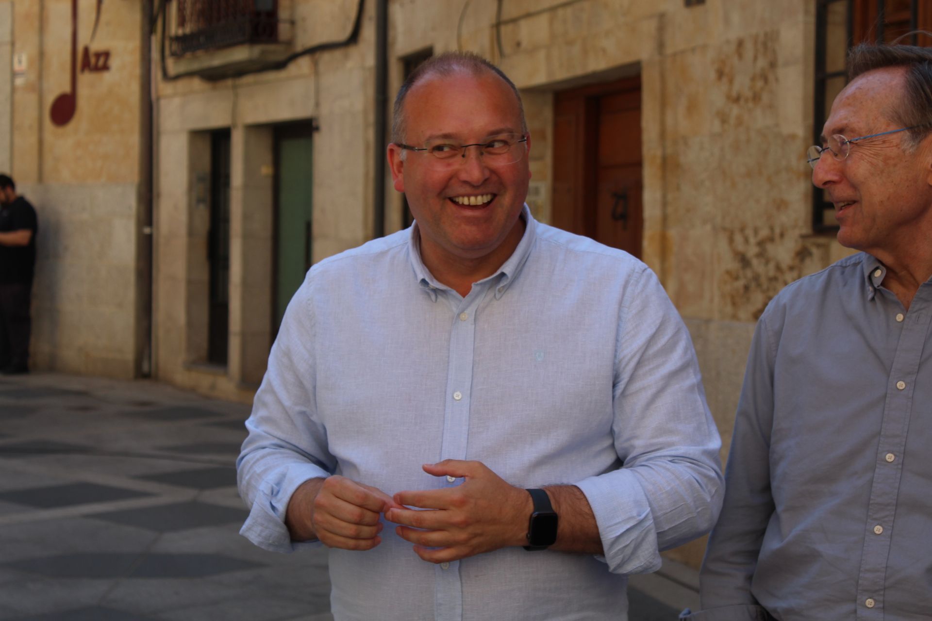 Miguel Tellado visita Salamanca para apoyar la campaña del PP