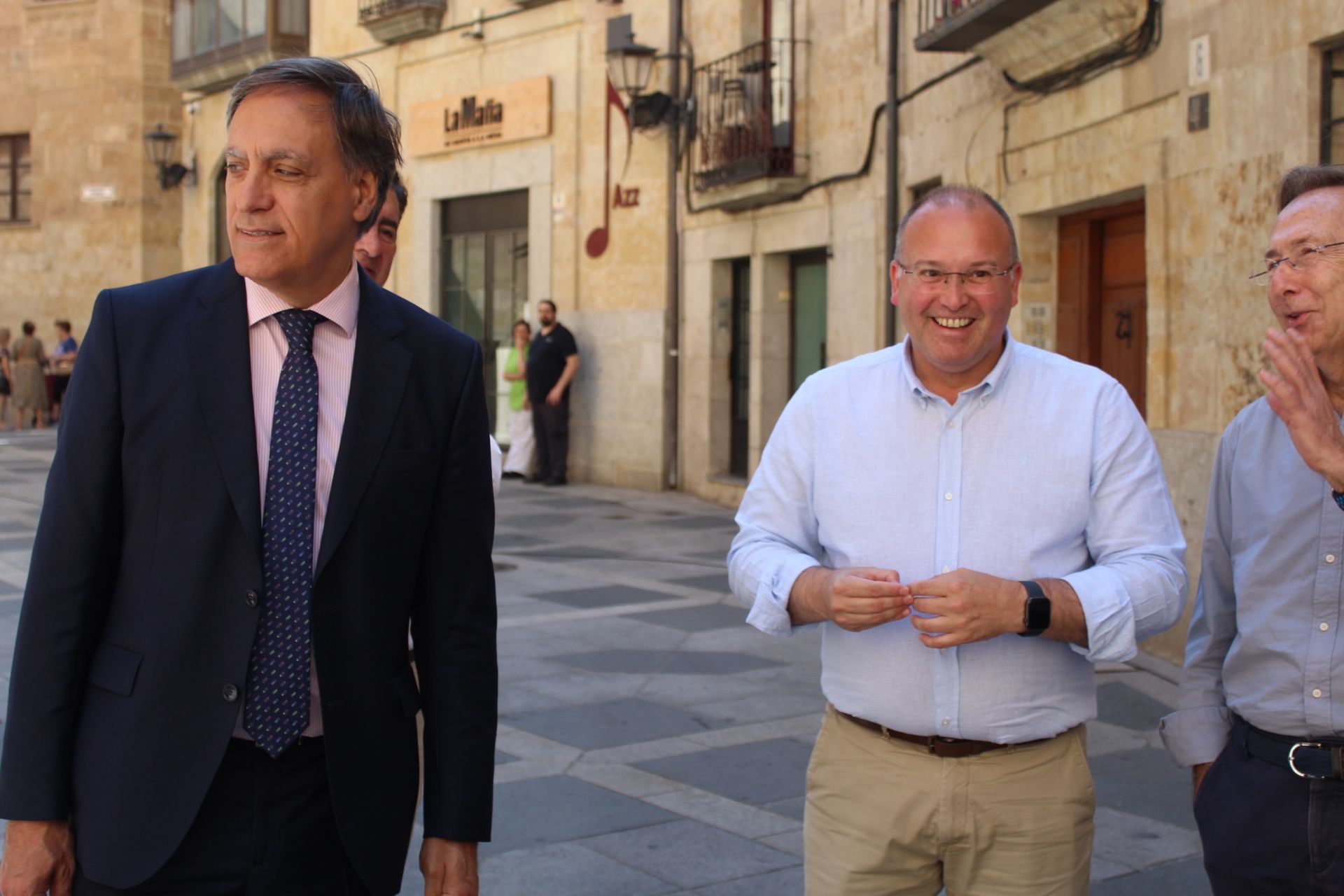 Miguel Tellado visita Salamanca para apoyar la campaña del PP