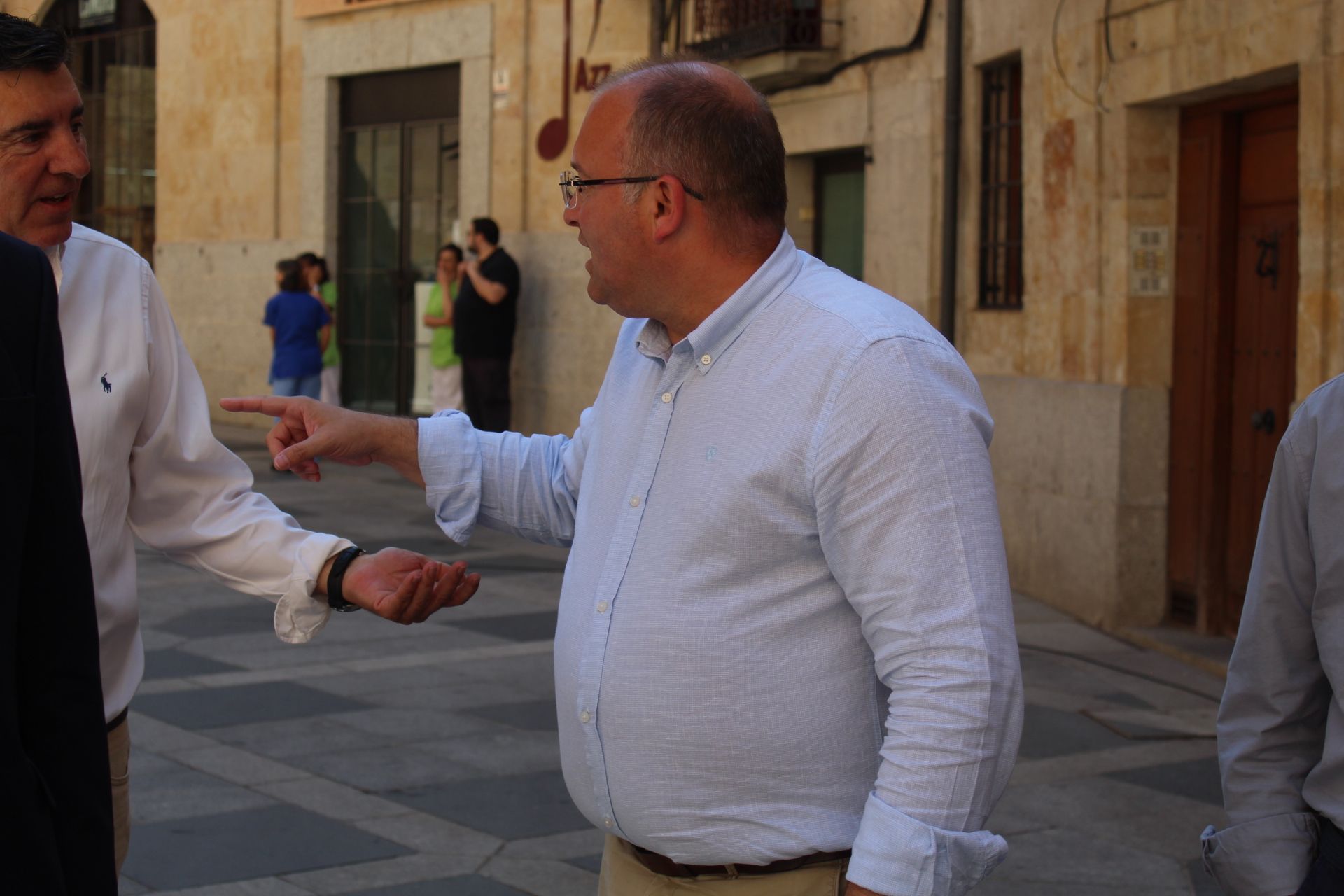 Miguel Tellado visita Salamanca para apoyar la campaña del PP