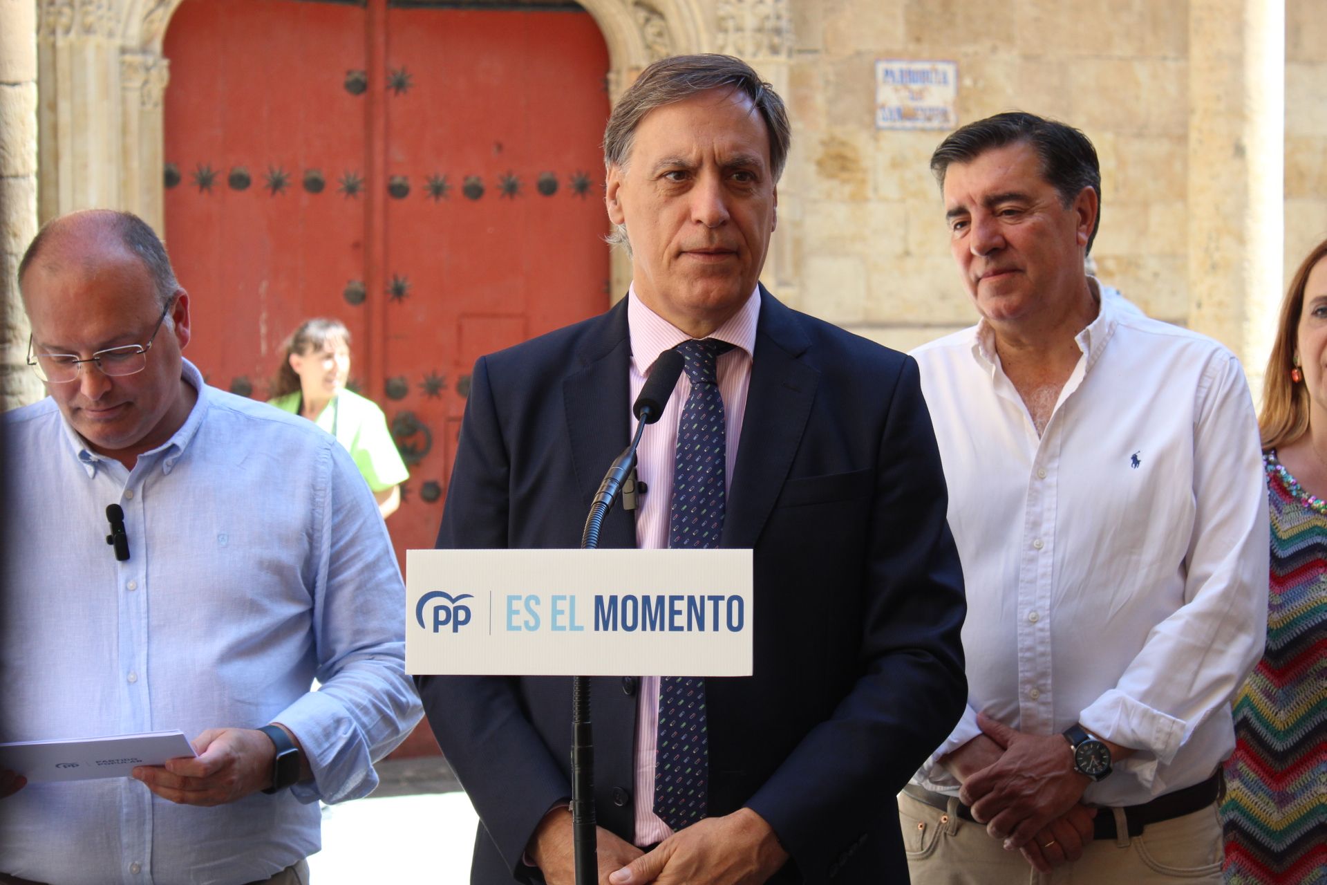 Miguel Tellado visita Salamanca para apoyar la campaña del PP