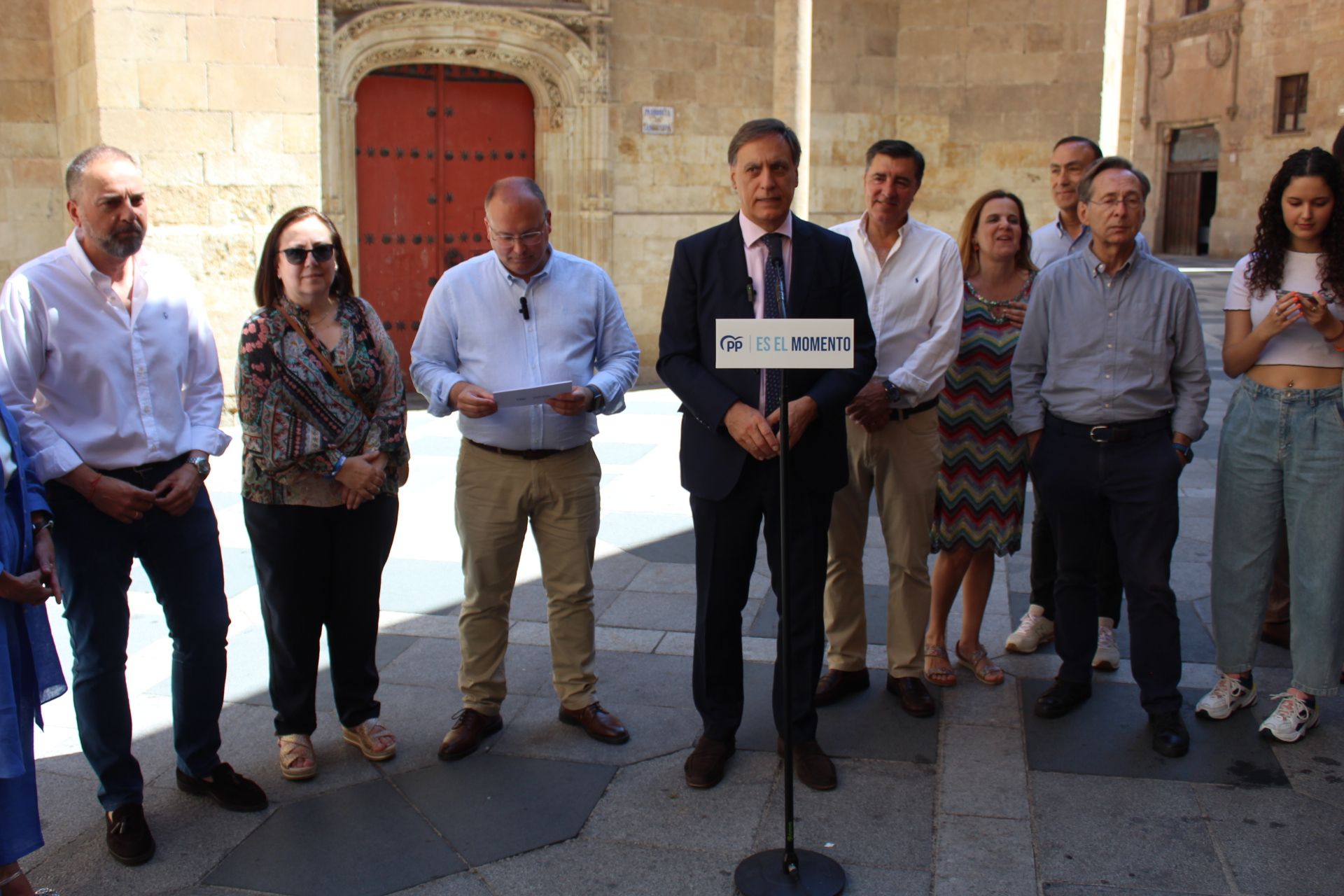 Miguel Tellado visita Salamanca para apoyar la campaña del PP