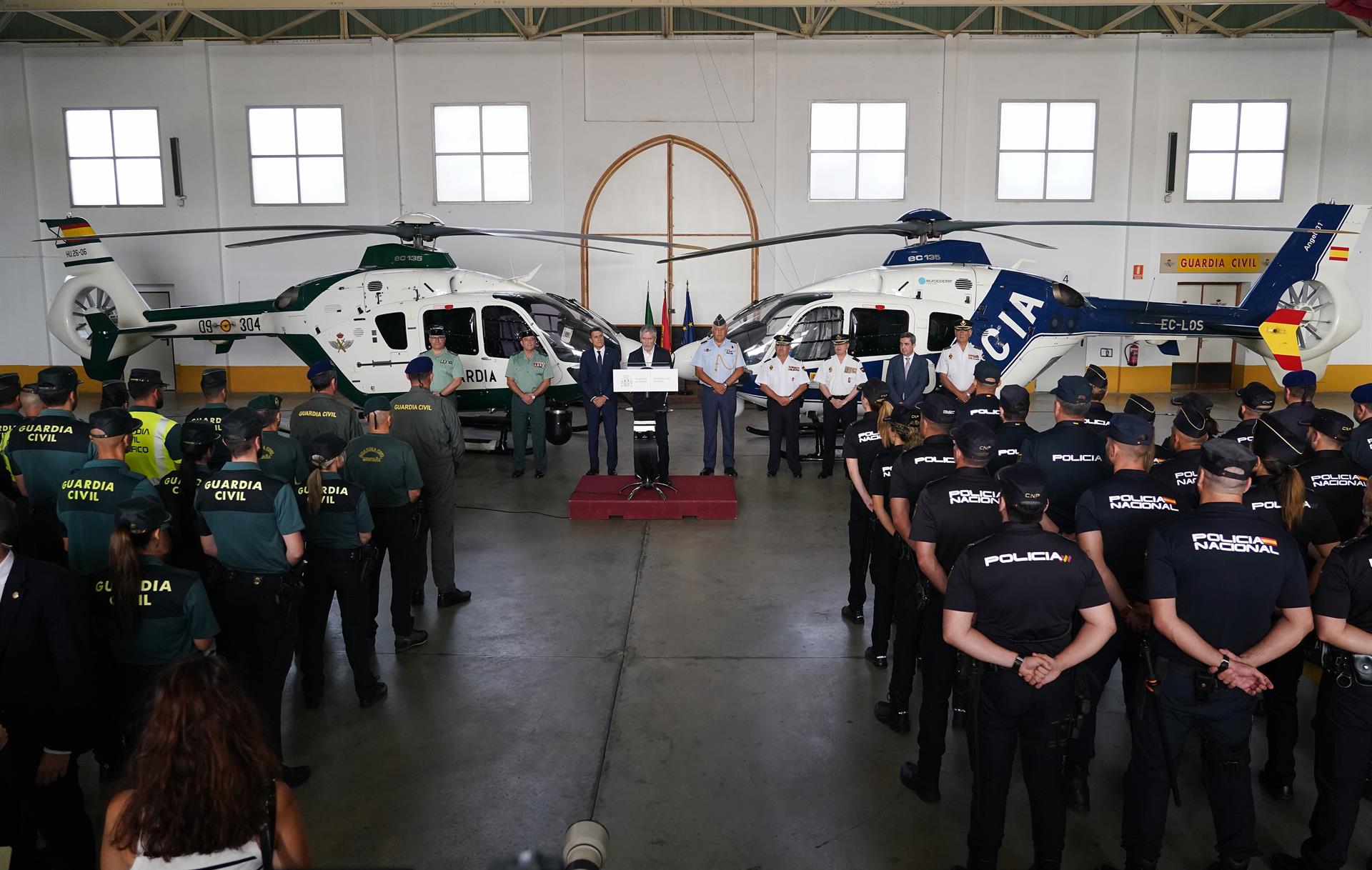 El ministro del Interior, Fernando Grande Marlaska, presenta el despliegue de Fuerzas y Cuerpos de Seguridad del Estado. EP 