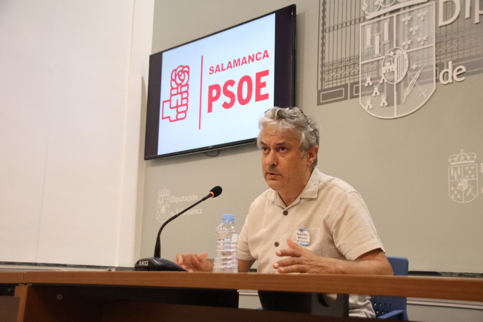 Fernando Rubio, portavoz del Grupo Socialista en la Diputación de Salamanca. Foto de archivo