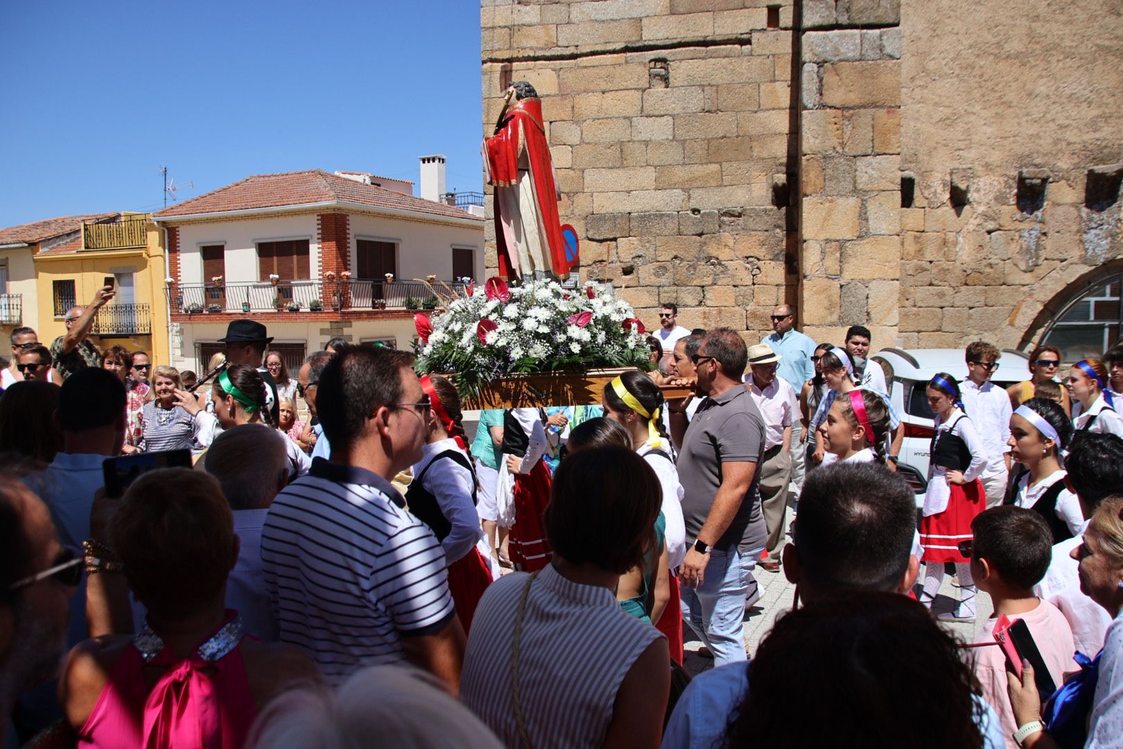 Misa y procesión de San Lorenzo en Saucelle 