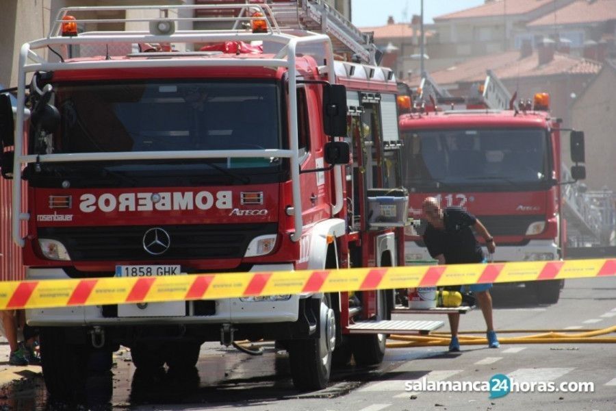 Bomberos Diputación de Salamanca. Foto de archivo