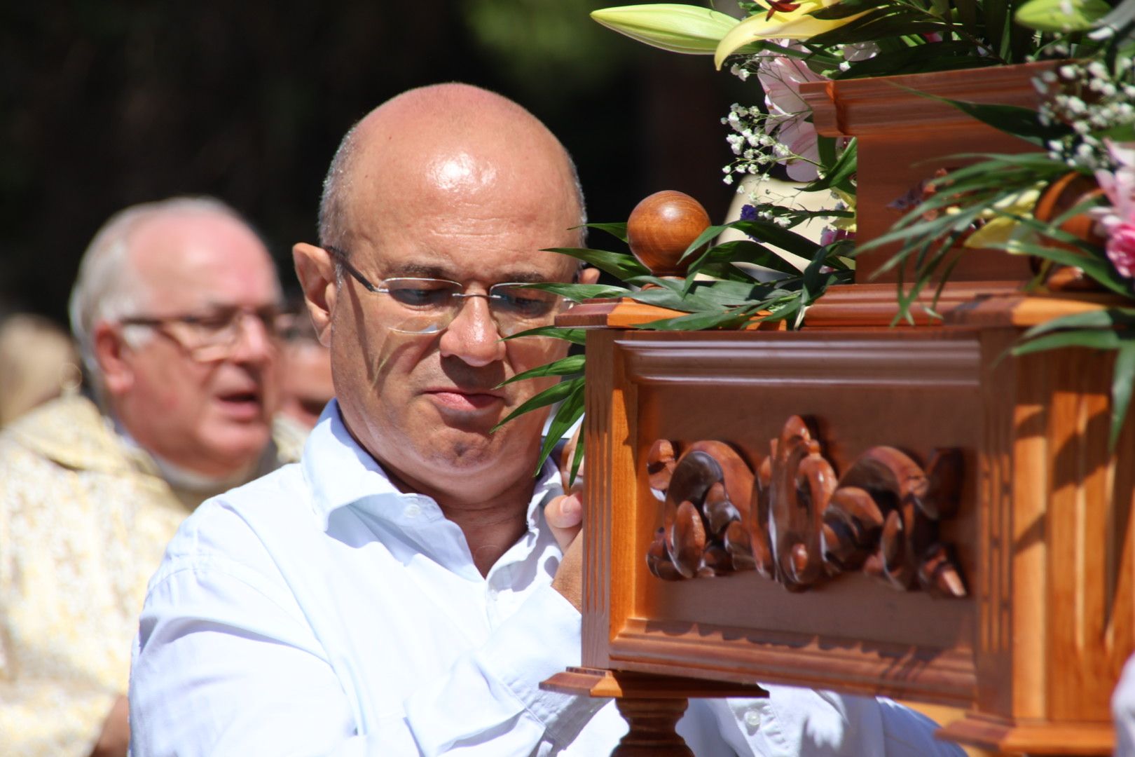 Procesión en honor a San Juan Bautista en La Vellés 