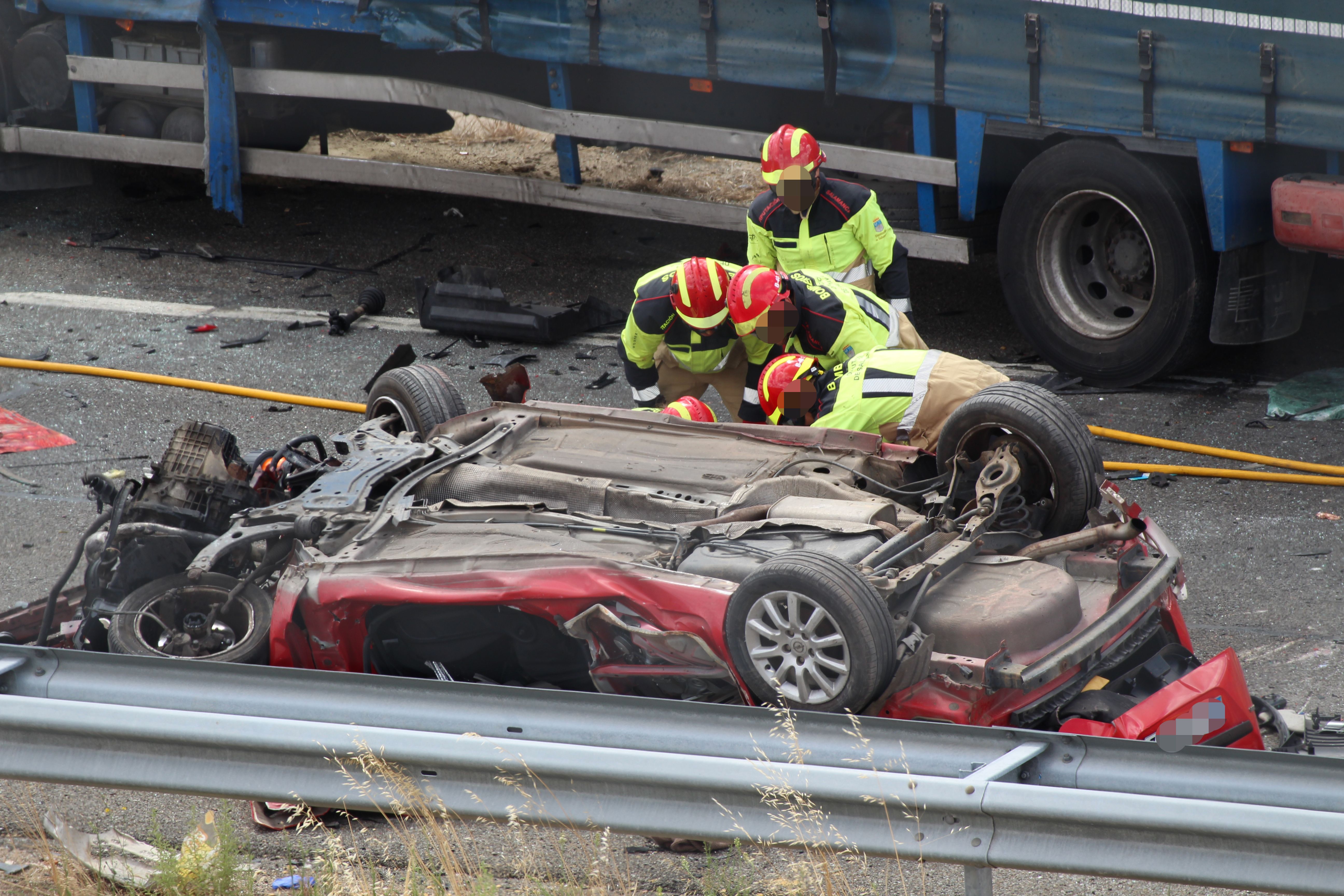 Gravísimo accidente en la A66, dirección Mozárbez