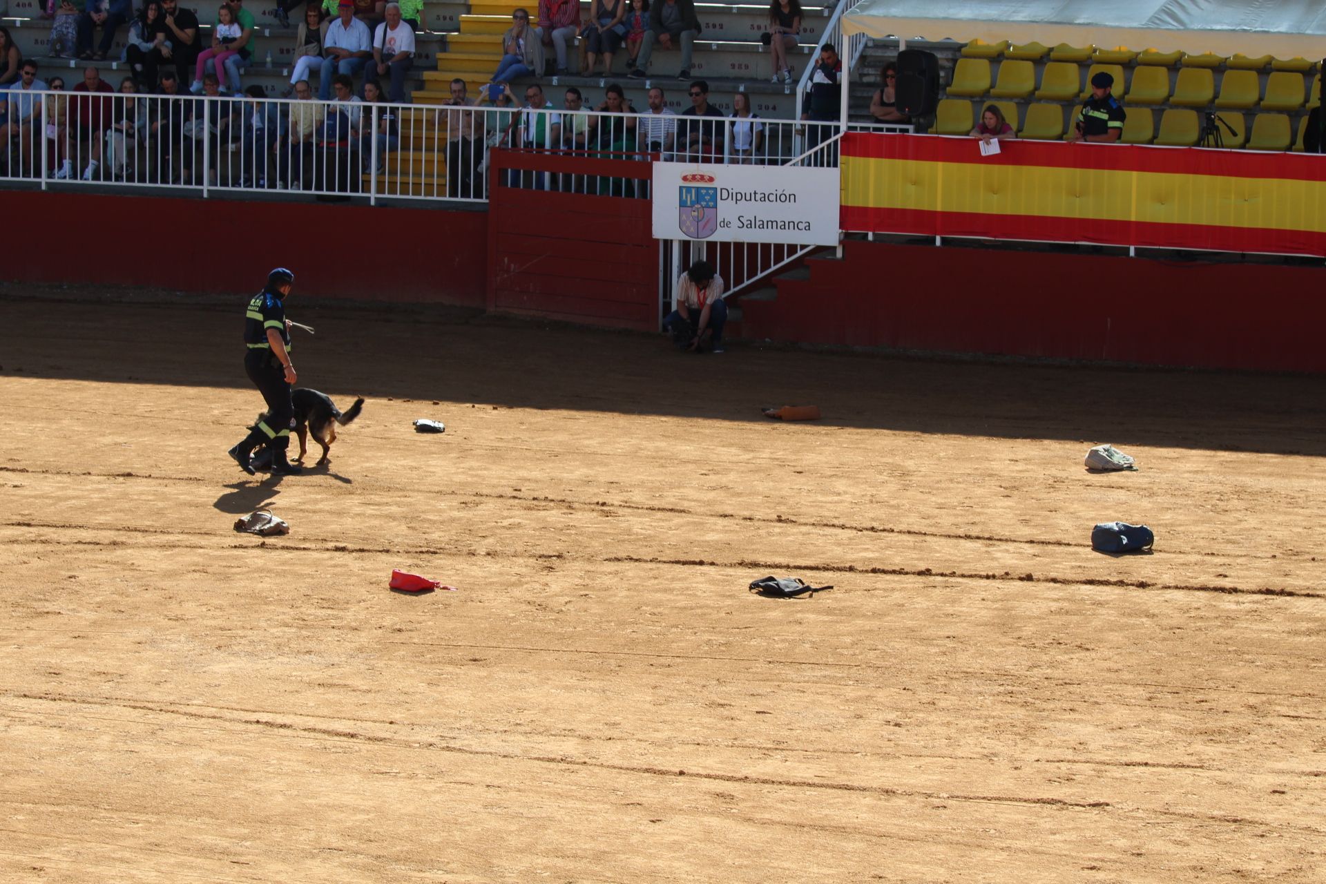 Exhibición de perros de la Policía Local