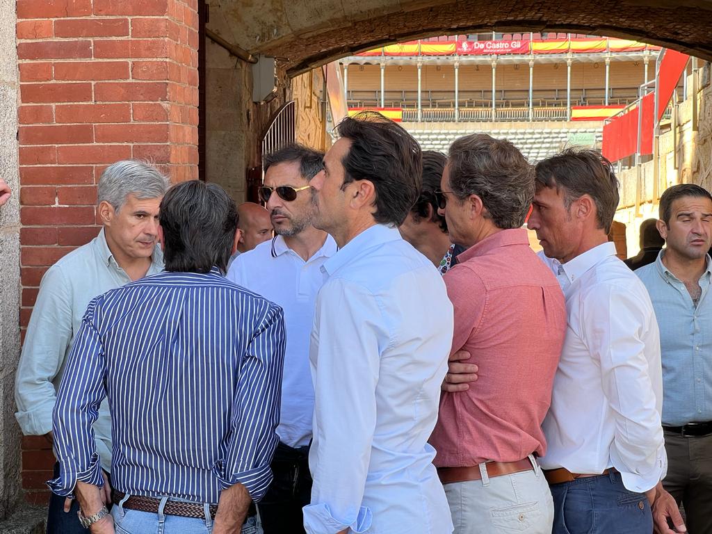 Ambiente durante el sorteo de los toros de El Vellosino, domingo, 10 de septiembre de 2023. Fotos S24H