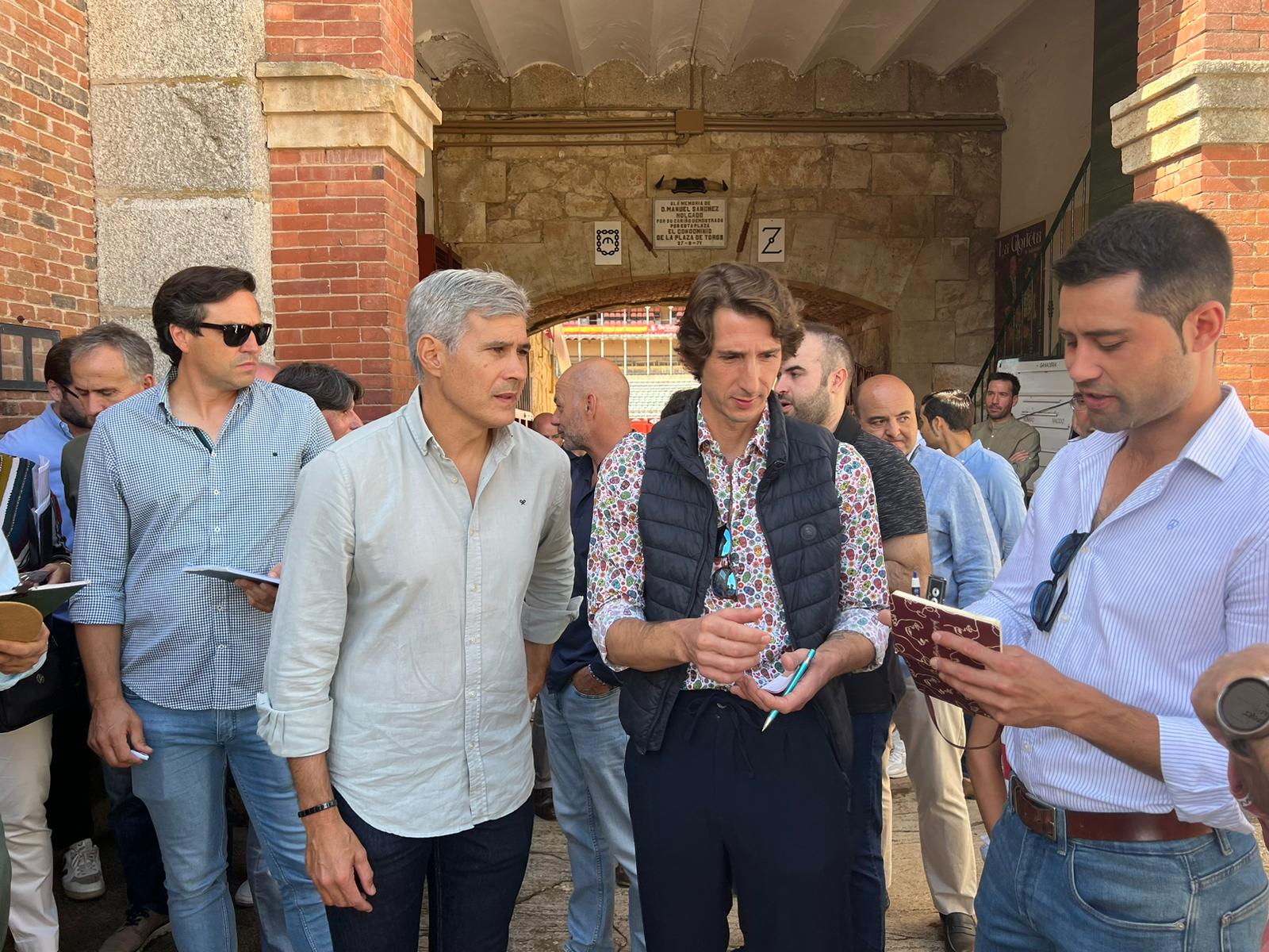 Ambiente durante el sorteo de los toros de El Vellosino, domingo, 10 de septiembre de 2023. Fotos S24H