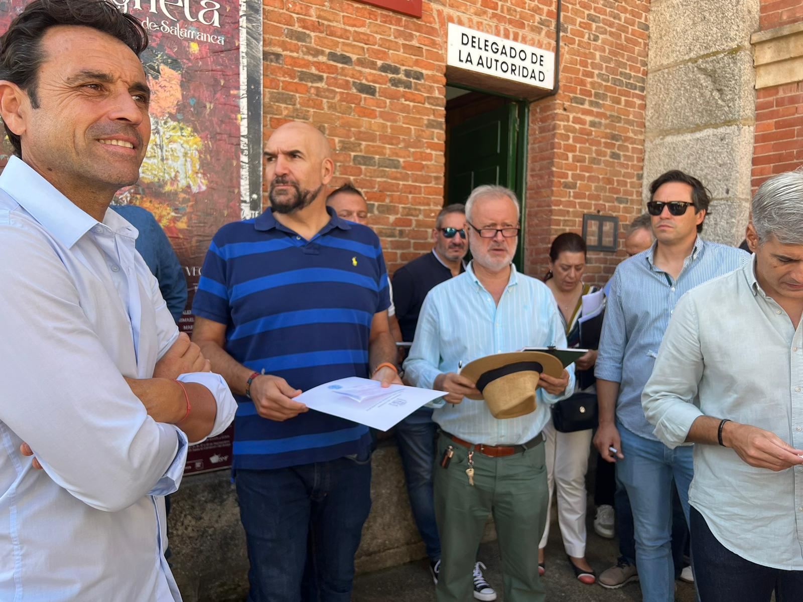 Ambiente durante el sorteo de los toros de El Vellosino, domingo, 10 de septiembre de 2023. Fotos S24H