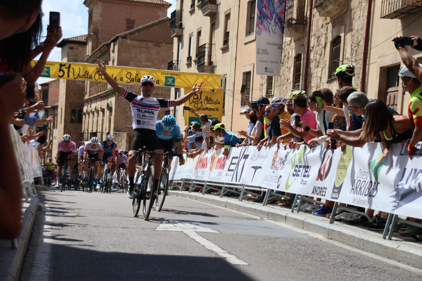 Llegada de la última etapa de la Vuelta Ciclista a Salamanca