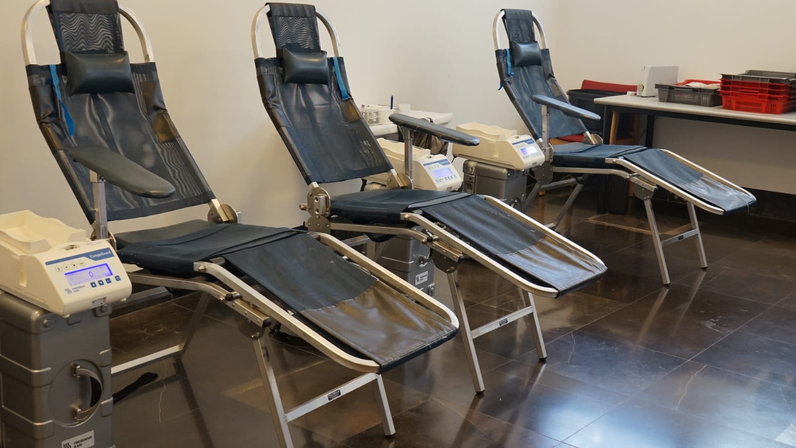 Espacio de donación de sangre