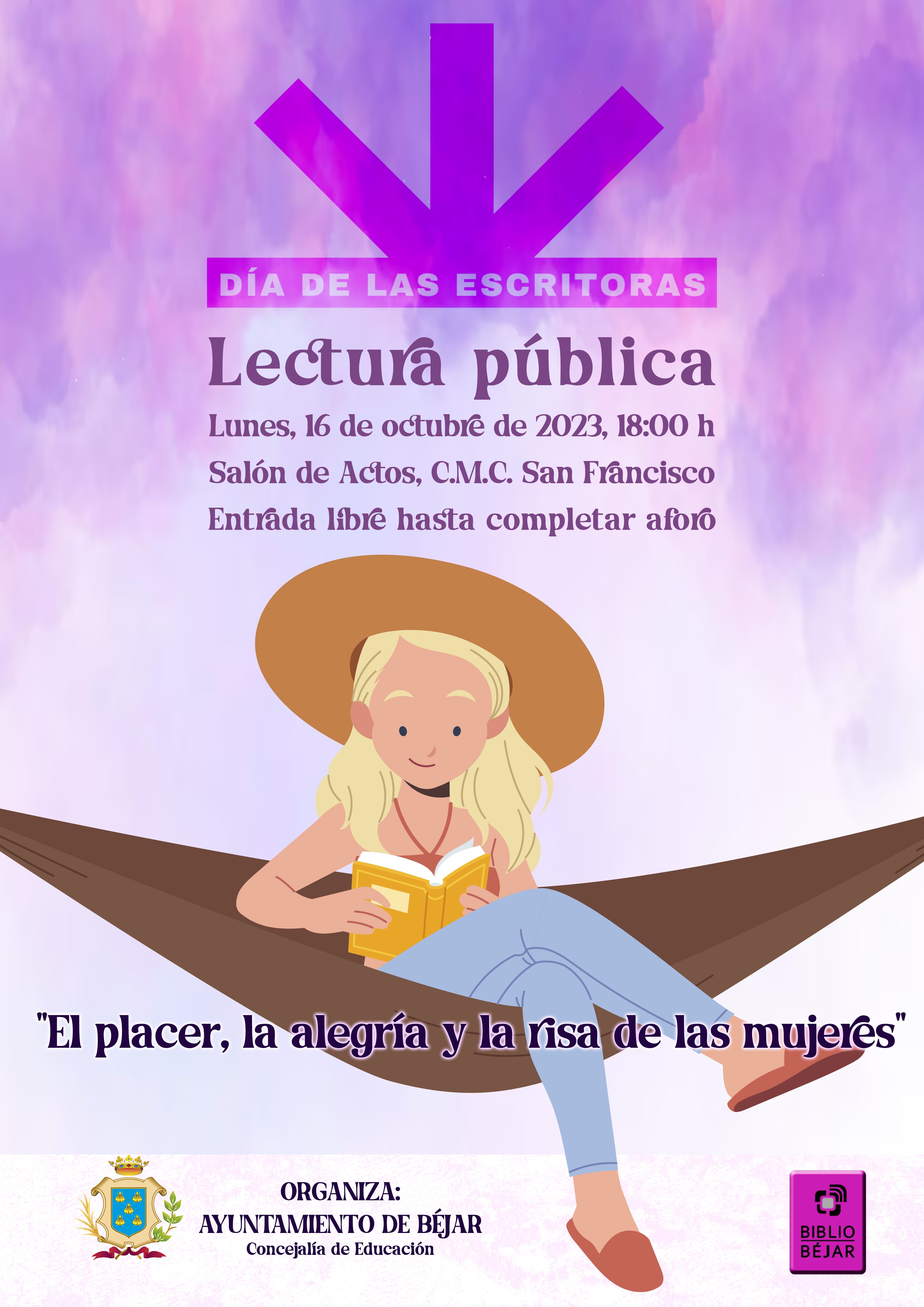 Béjar celebra el Día de las Escritoras con una lectura pública