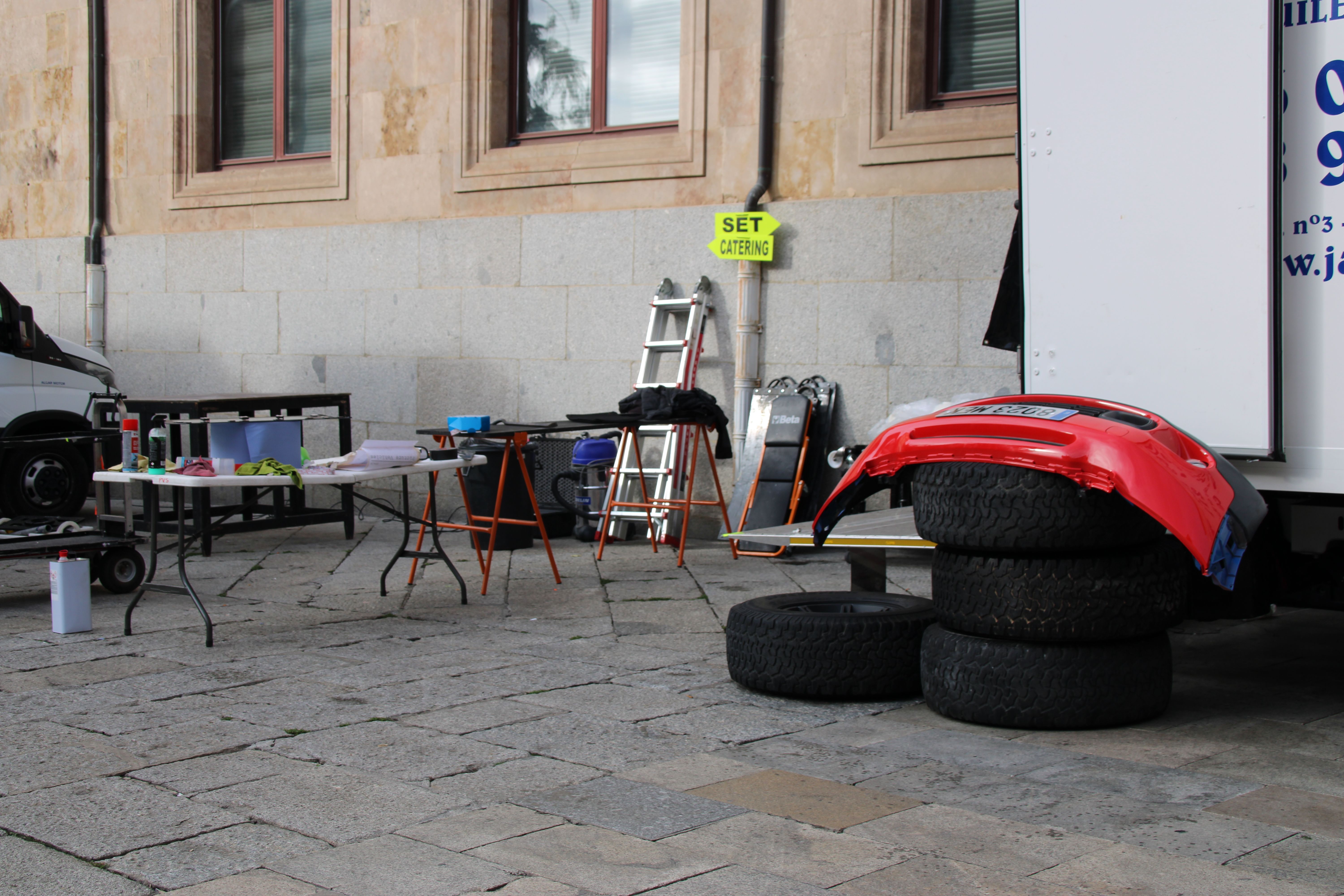 Primer día de rodaje de la película de Bollywood en Salamanca 