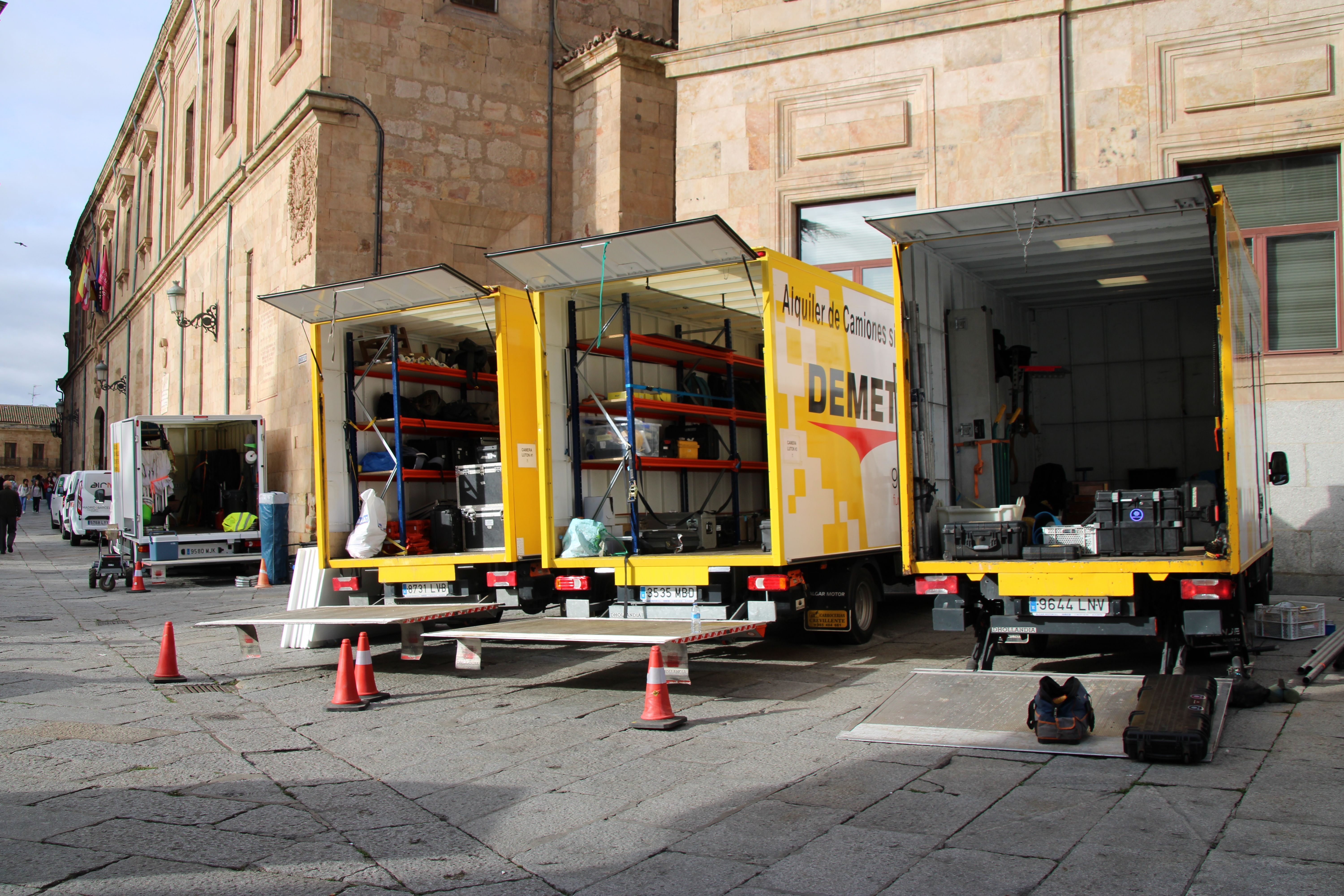 Primer día de rodaje de la película de Bollywood en Salamanca 