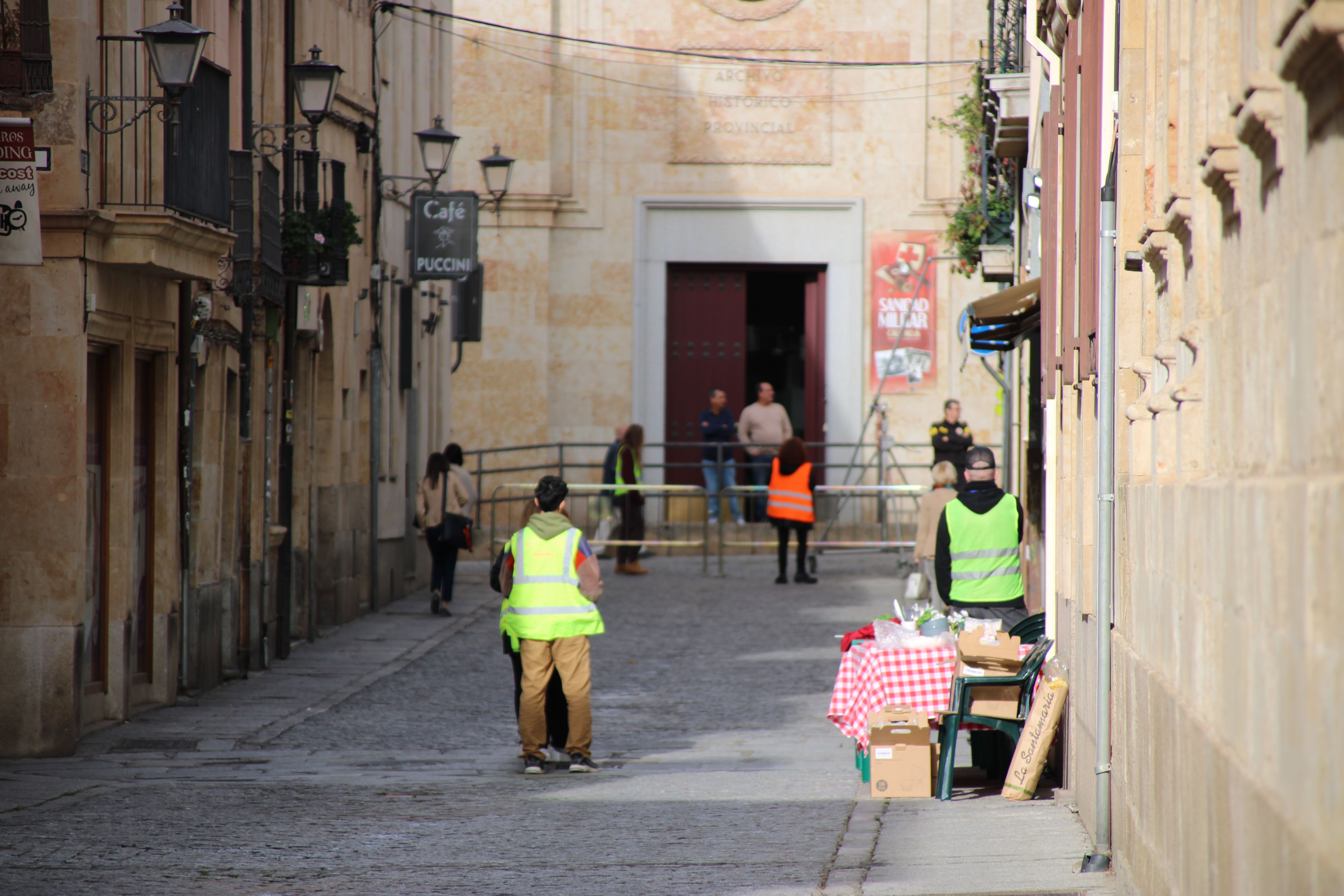 Primer día de rodaje de la película de Bollywood en Salamanca 