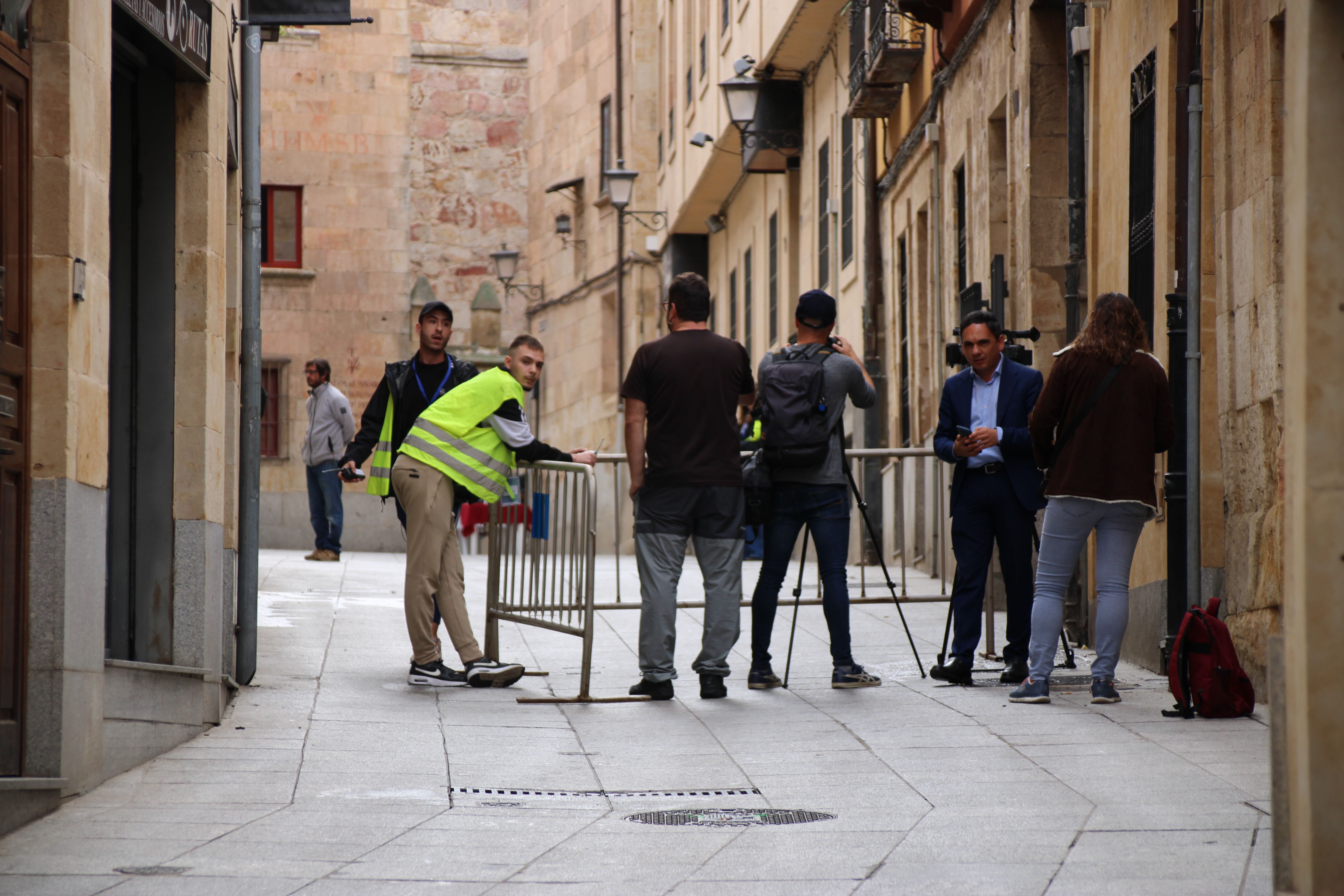 Primer día de rodaje de la película de Bollywood en Salamanca 