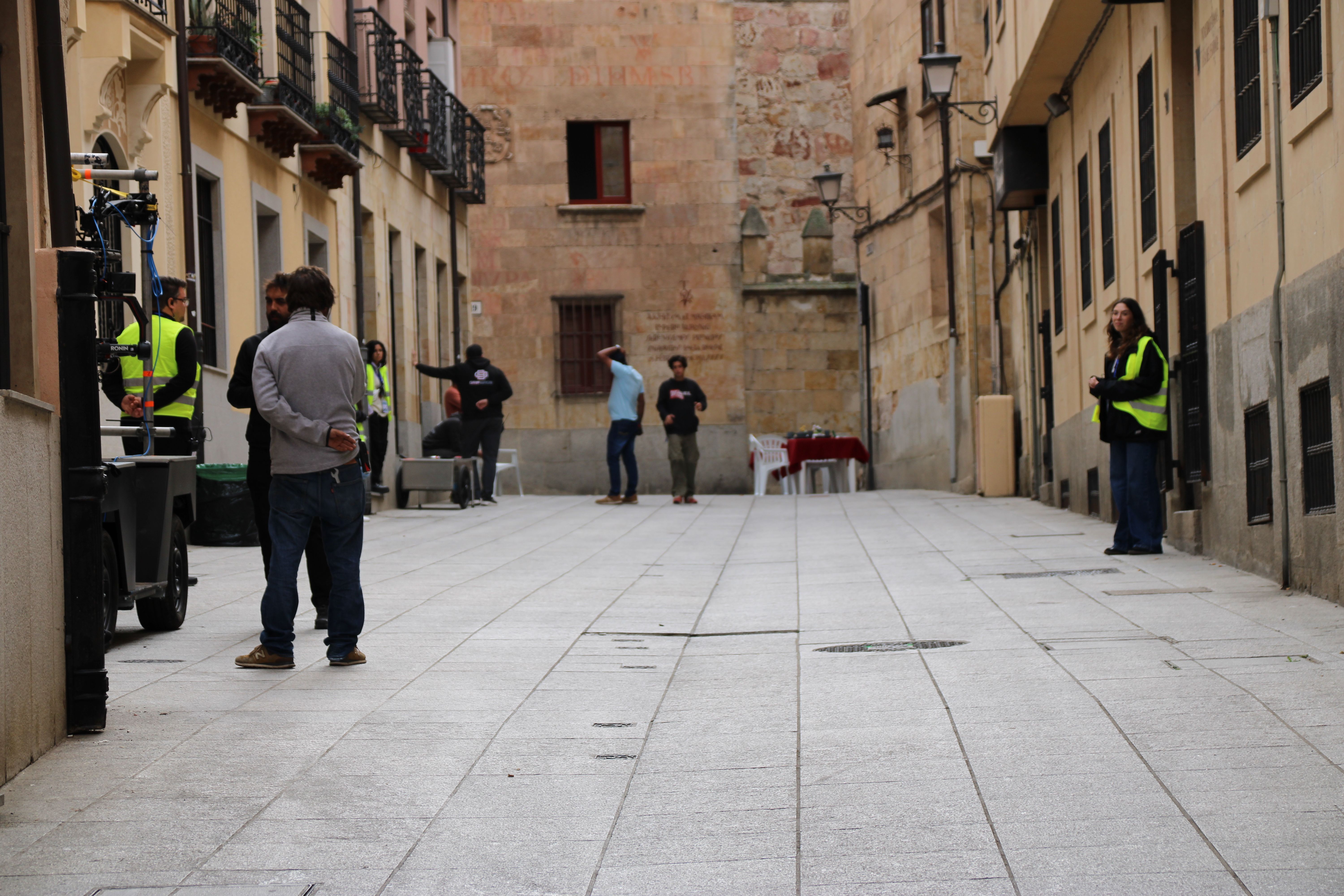 Primer día de rodaje de la película de Bollywood en Salamanca 