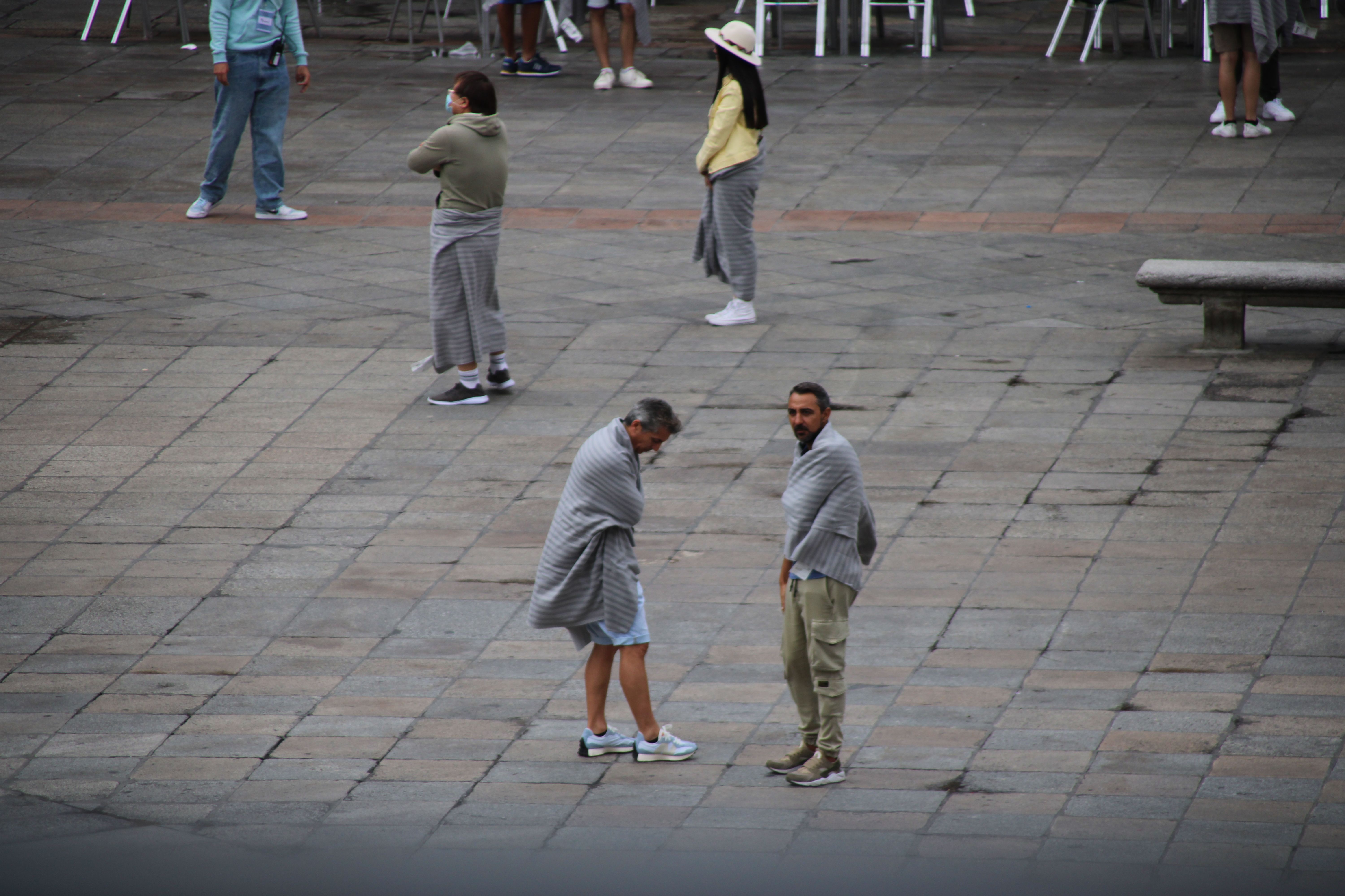 Grabación de una persecución en la Plaza Mayor de Salamanca dentro de una producción de Bollywood (8)