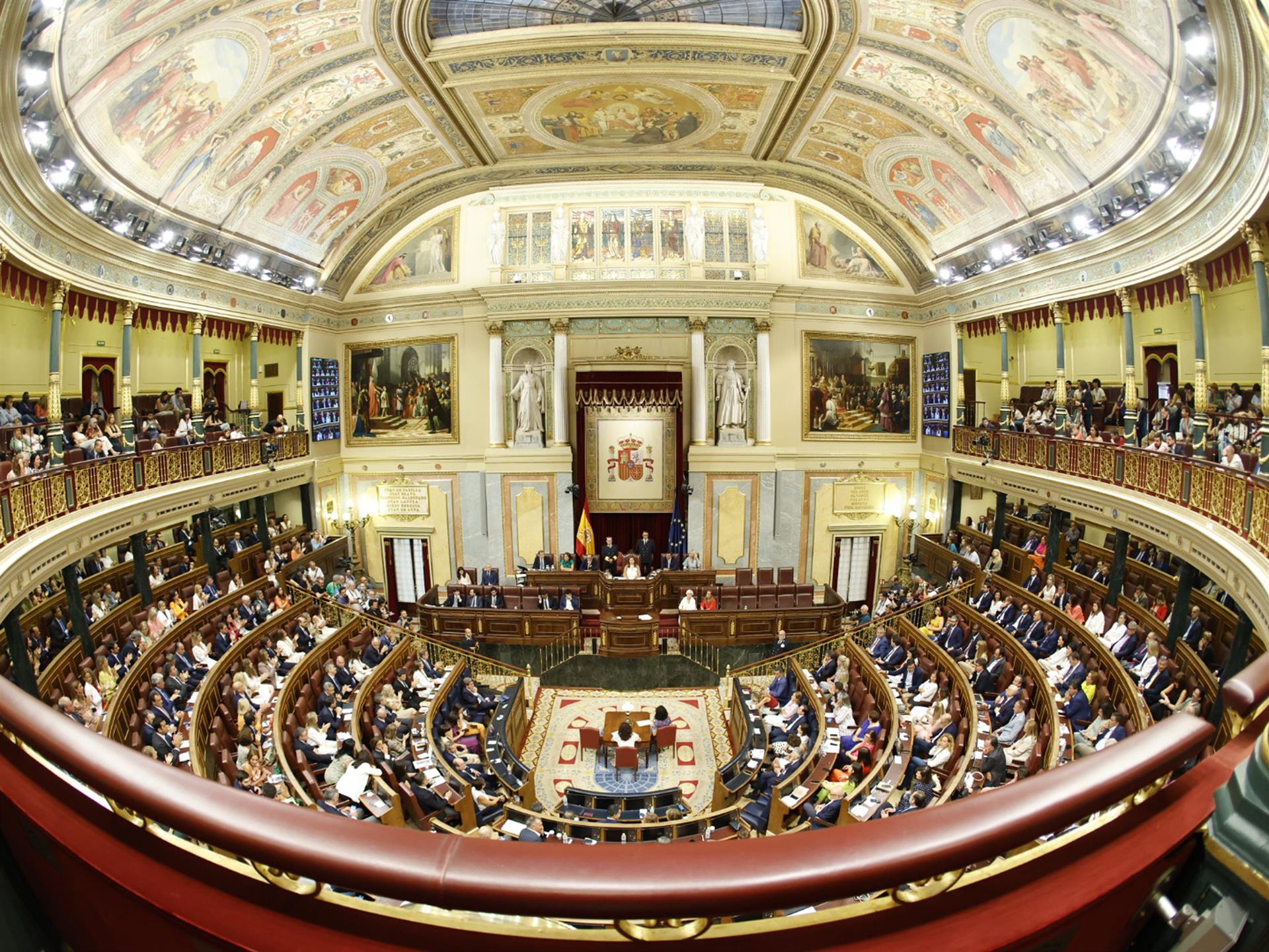 Plano general del hemiciclo del Congreso - CONGRESO - Archivo