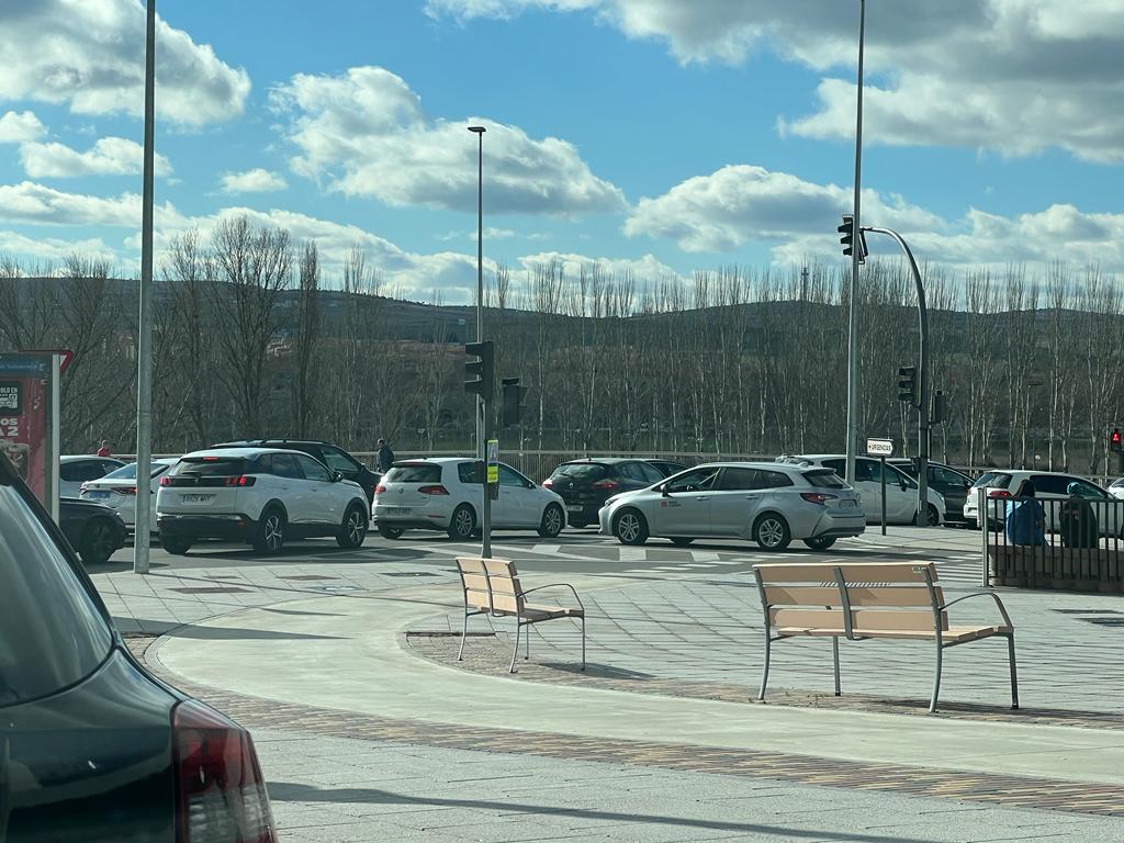 Atascos en Salamanca, paseo de San Vicente-paseo de la Transición. Foto S24H