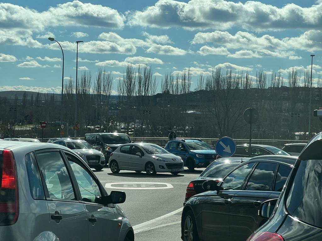 Atascos en Salamanca, paseo de San Vicente-paseo de la Transición. Foto S24H