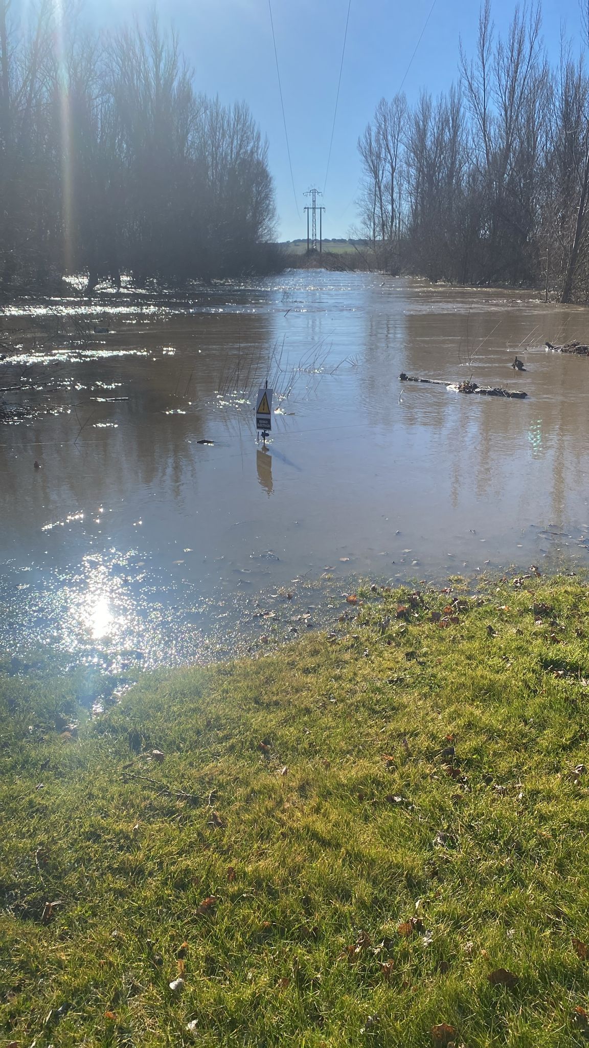 Zona inundada de Valverdón